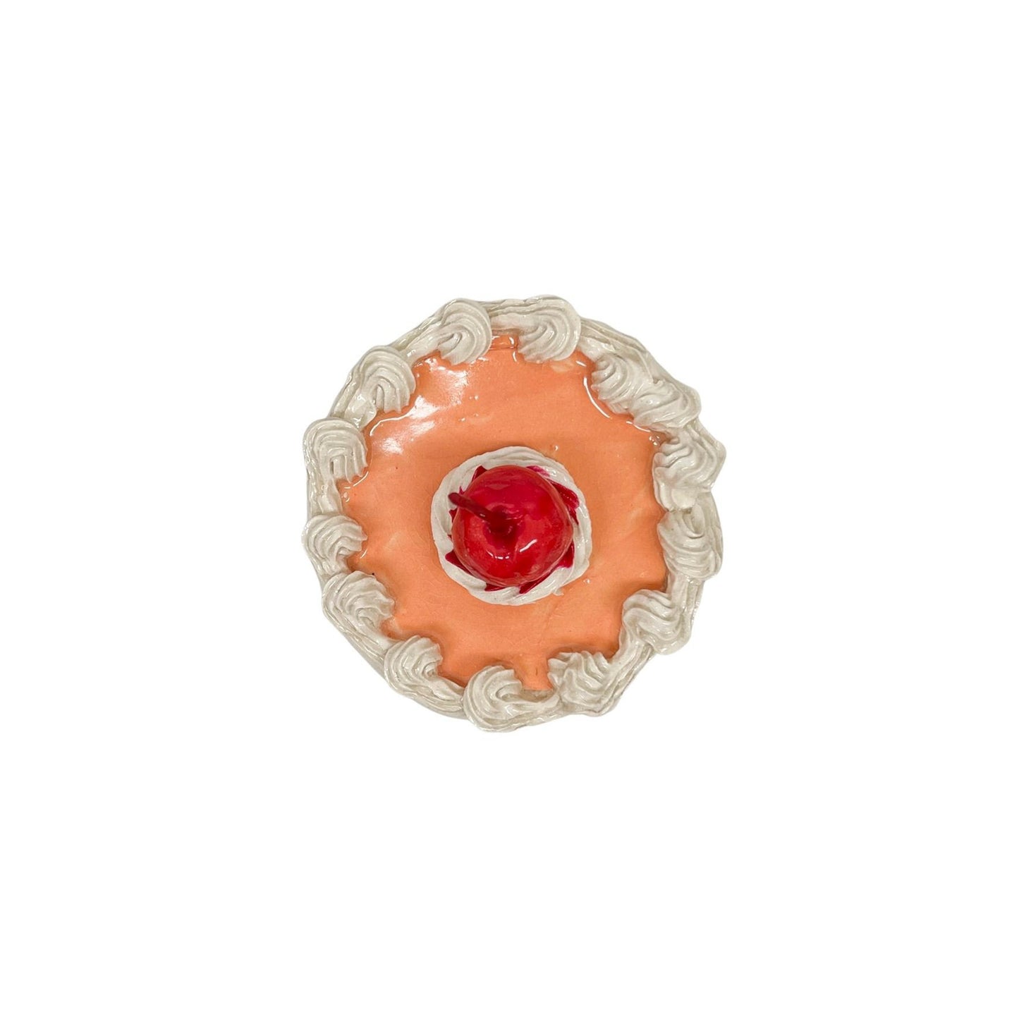 Petite Cherry Topped Stripe Cake 14