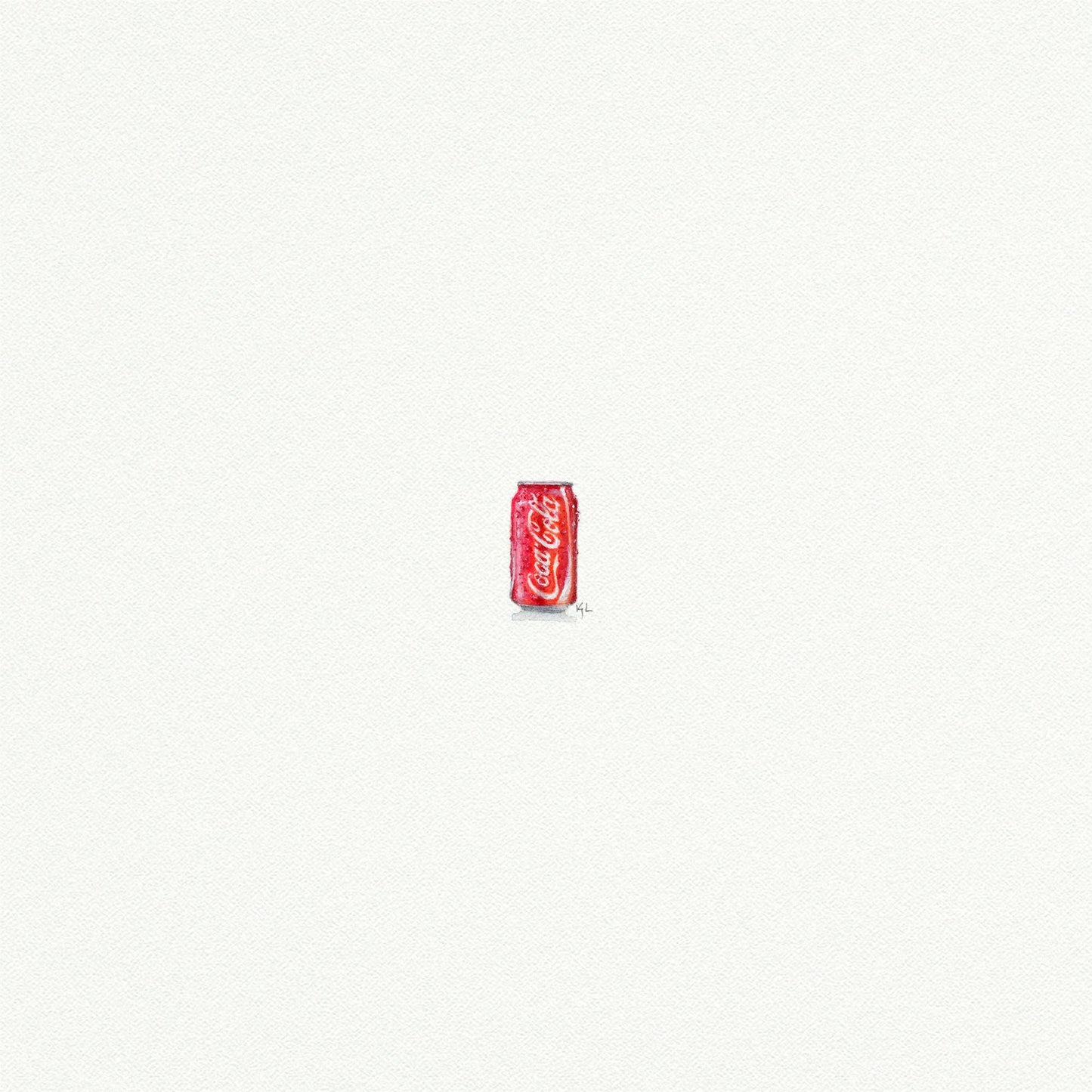 Coke Can Miniature Watercolor Print