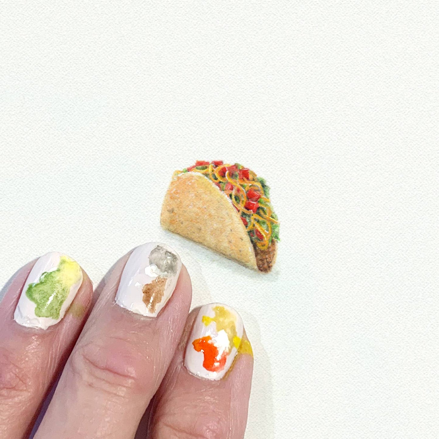 Taco Miniature Watercolor Print