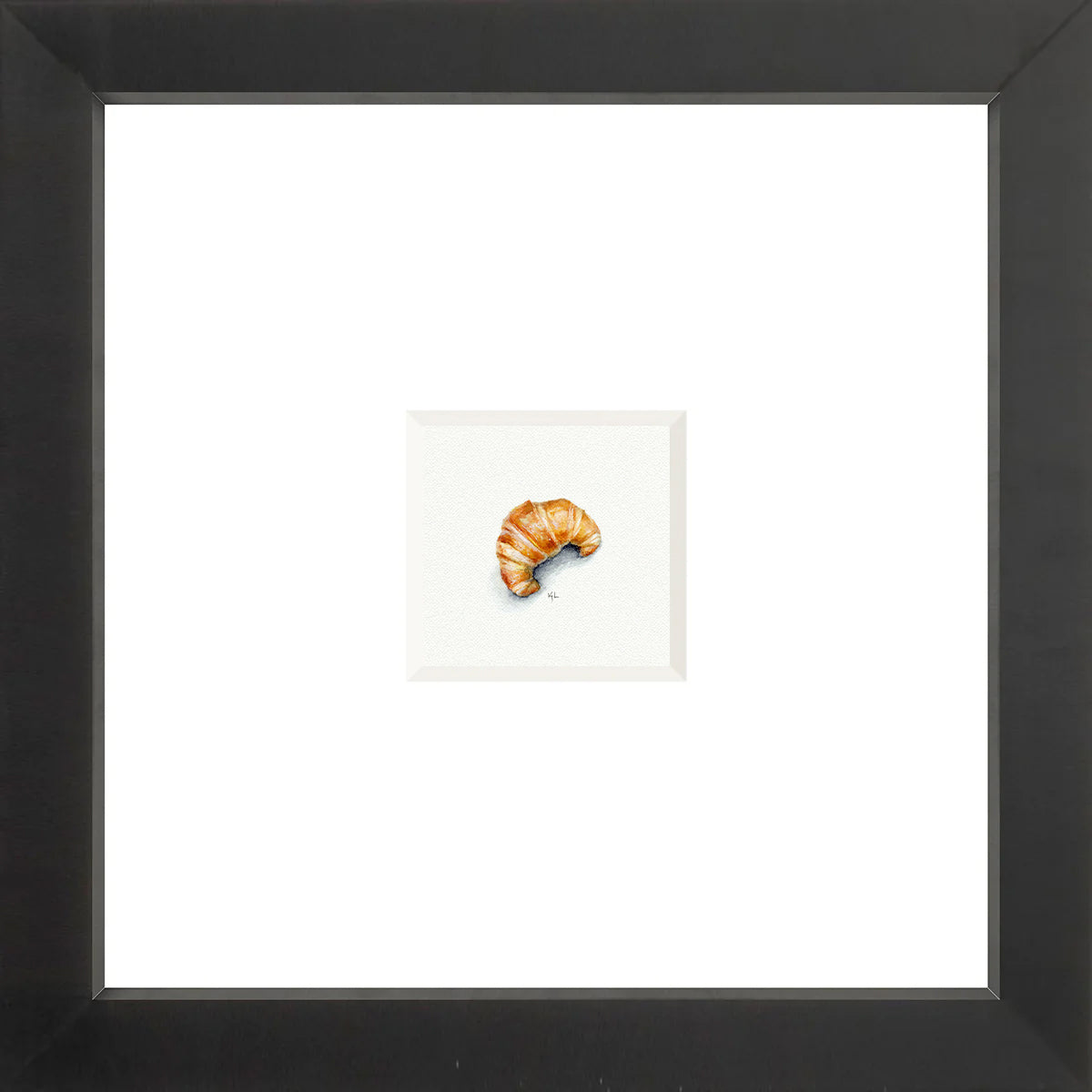 Croissant Miniature Watercolor Print