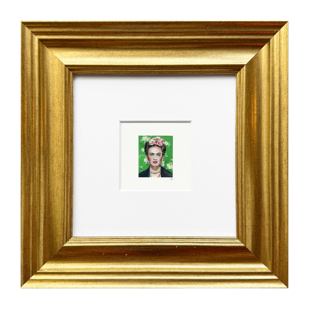 Frida Kahlo Miniature Watercolor Print