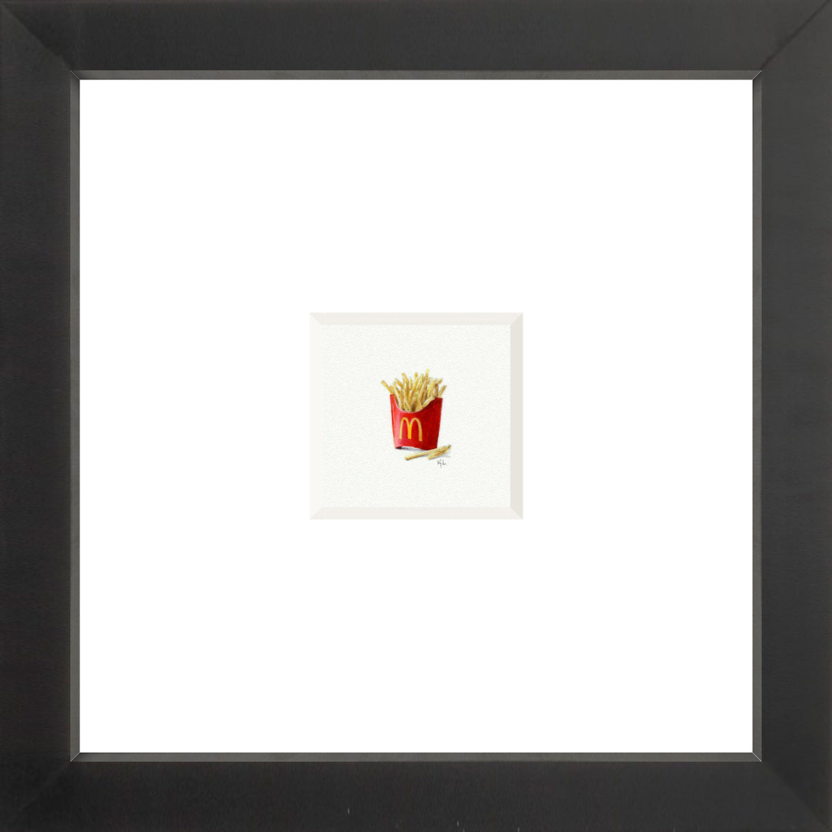 McDonald's French Fries Miniature Watercolor Print