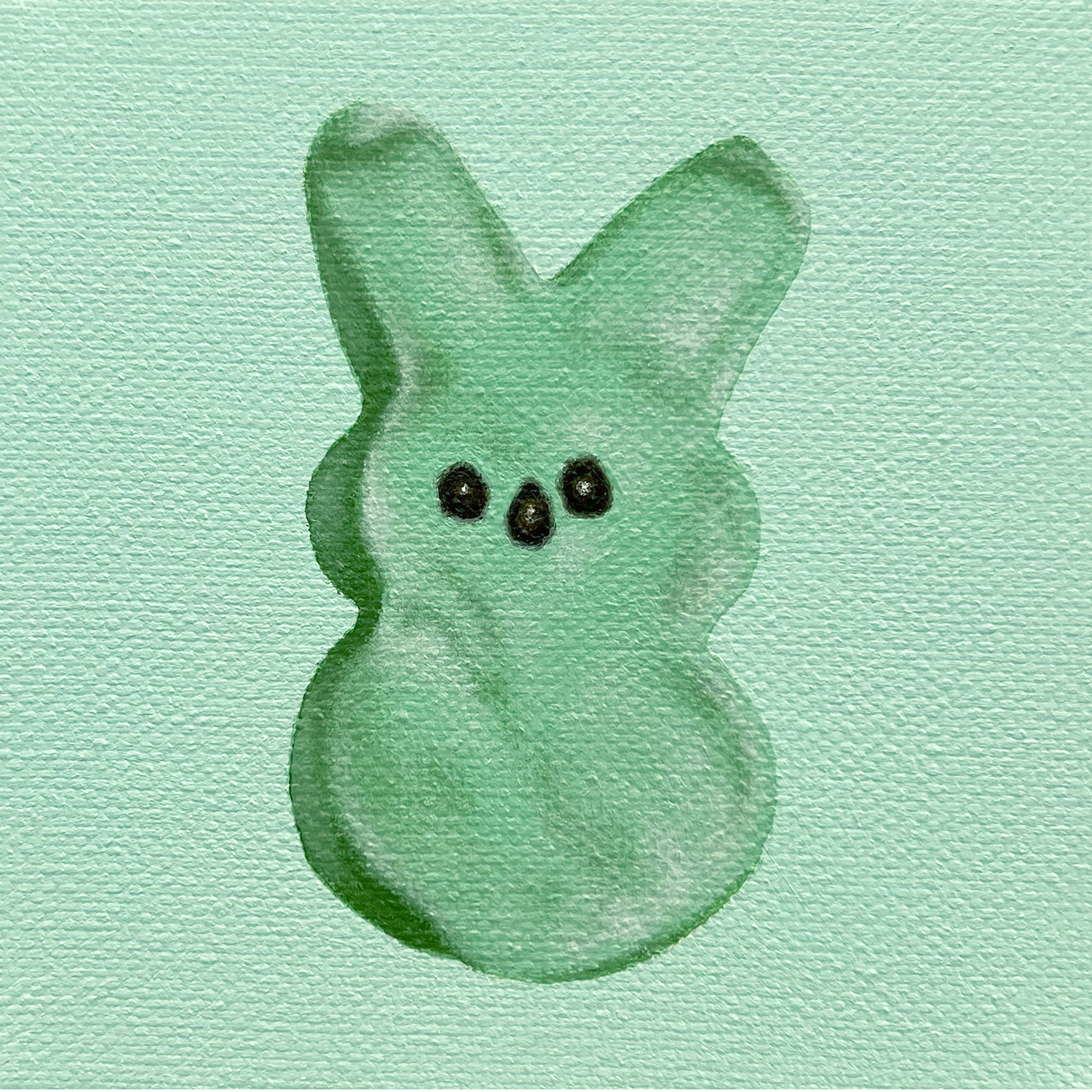 Green Peeps Bunny