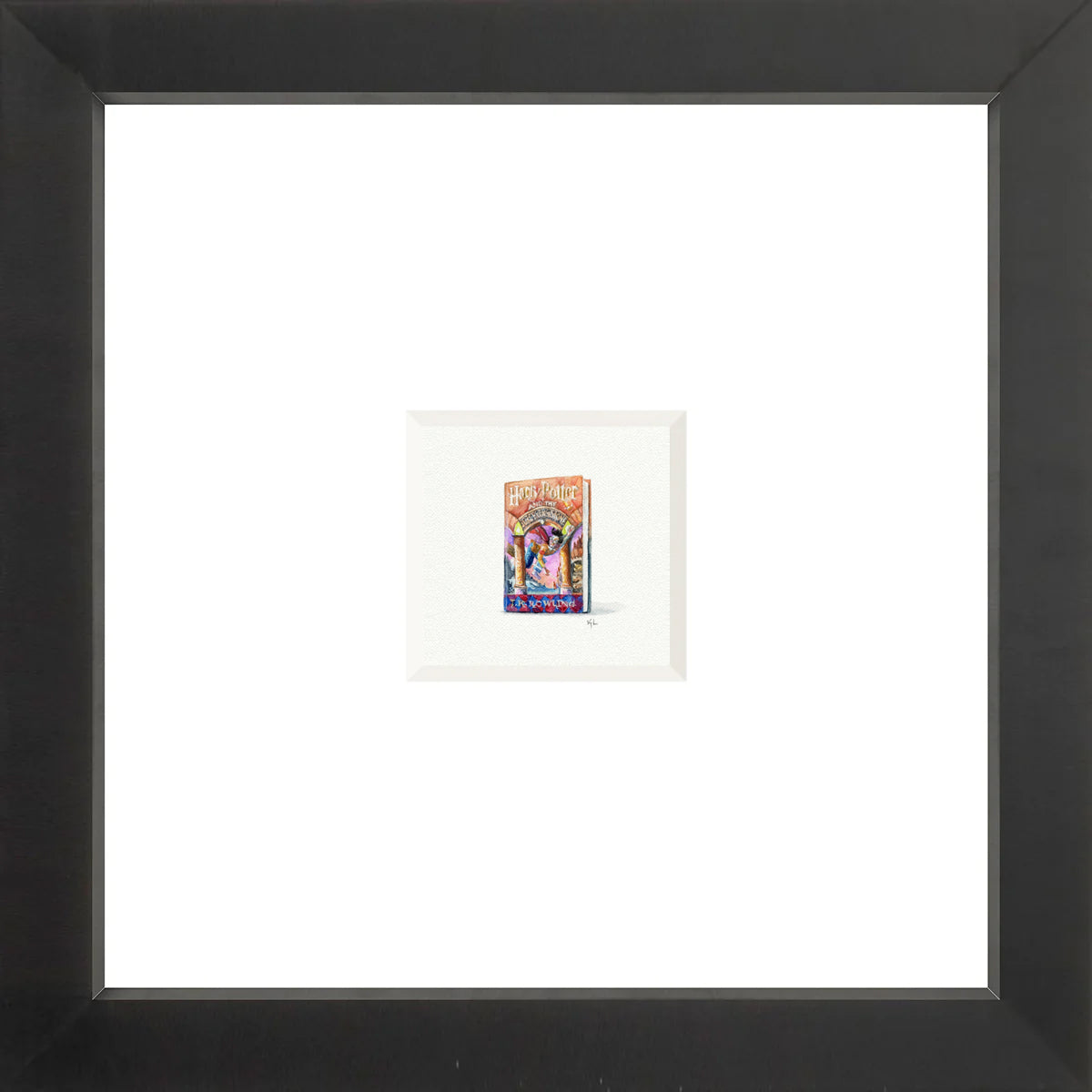 Harry Potter Book Miniature Watercolor Print
