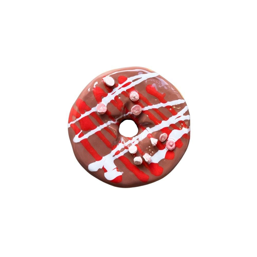 Milk Chocolate Cherry Drizzle Donut