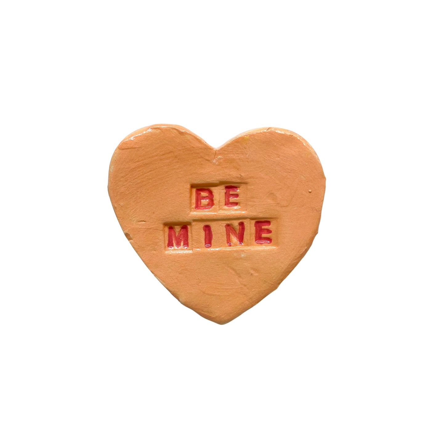 "Be Mine" Orange Candy Conversation Heart