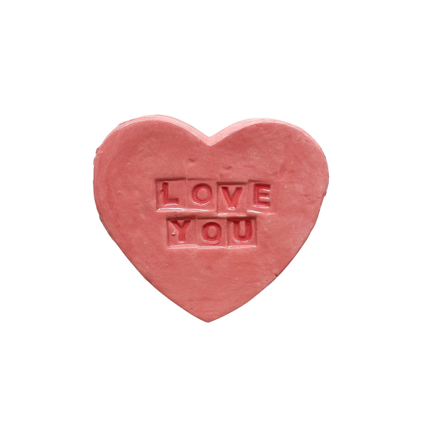 "Love You" Pink Candy Conversation Heart