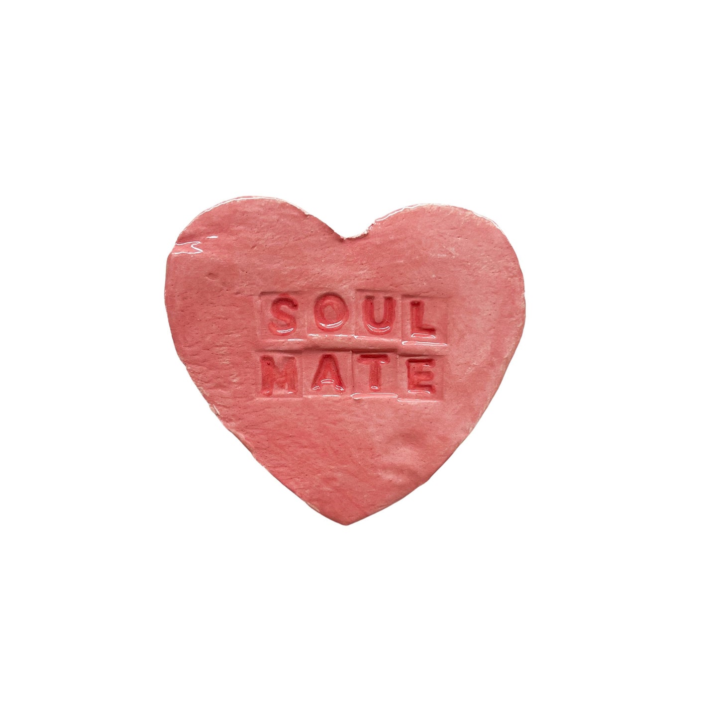"Soul Mate" Pink Candy Conversation Heart