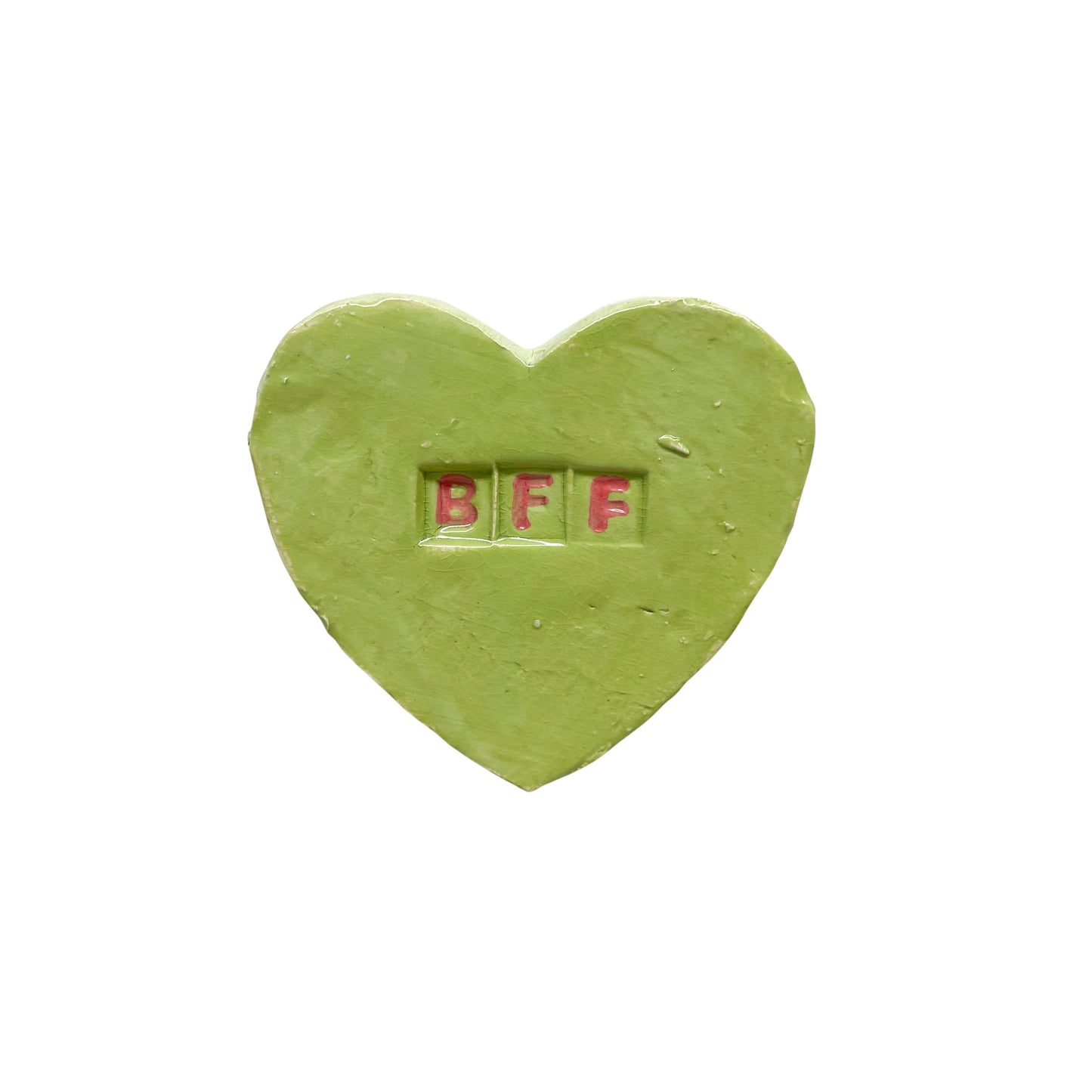 "BFF" Green Candy Conversation Heart