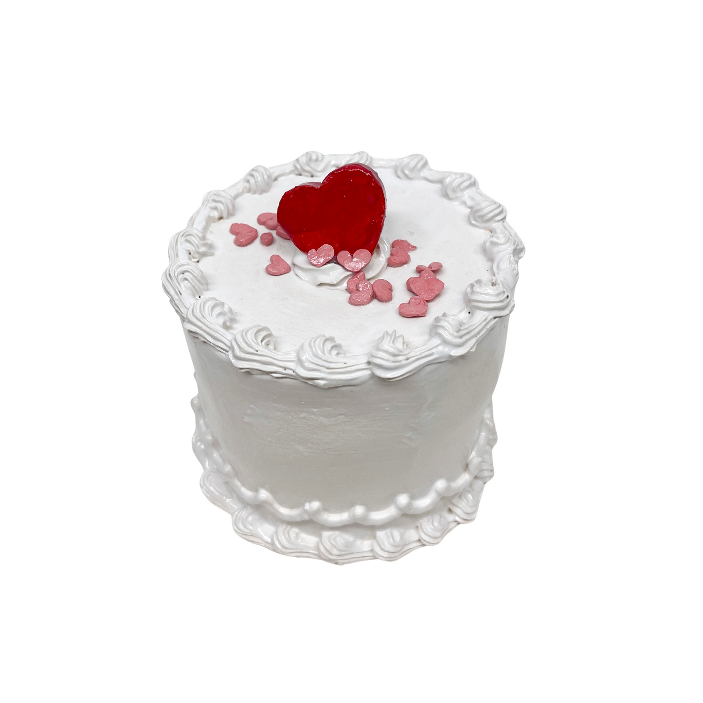 Vanilla Cake With Upright Heart 14