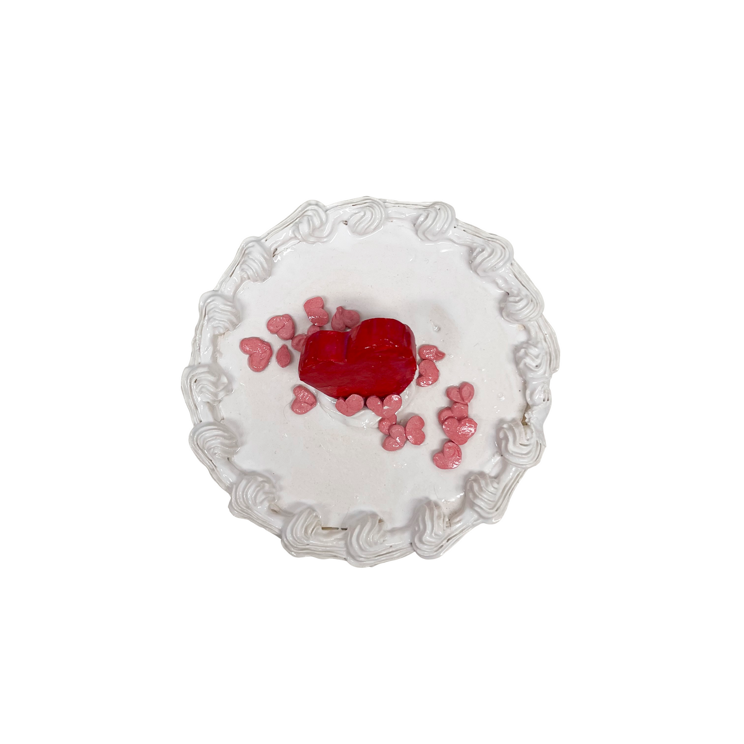Vanilla Cake With Upright Heart 14