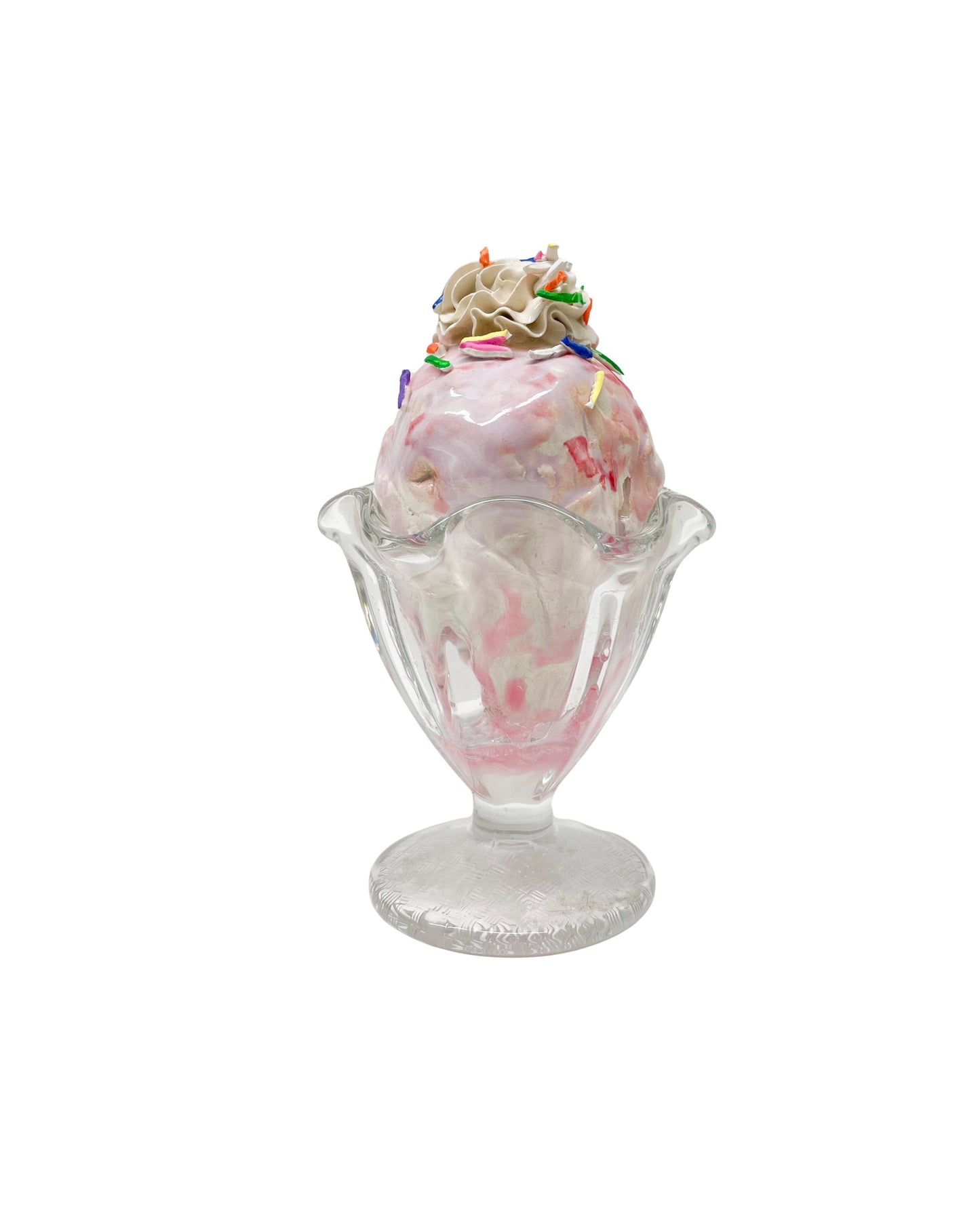 Vanilla Sundae with Strawberry Syrup and Sprinkles 11