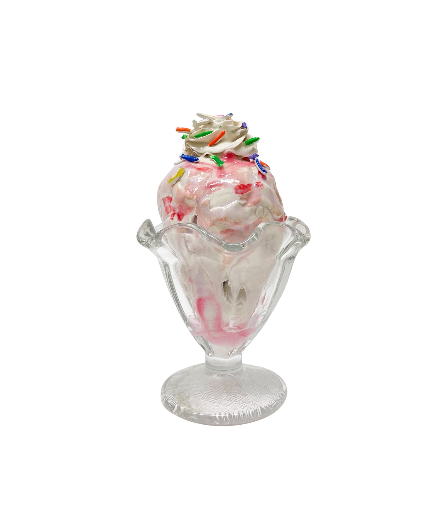 Vanilla Sundae with Strawberry Syrup and Sprinkles 11