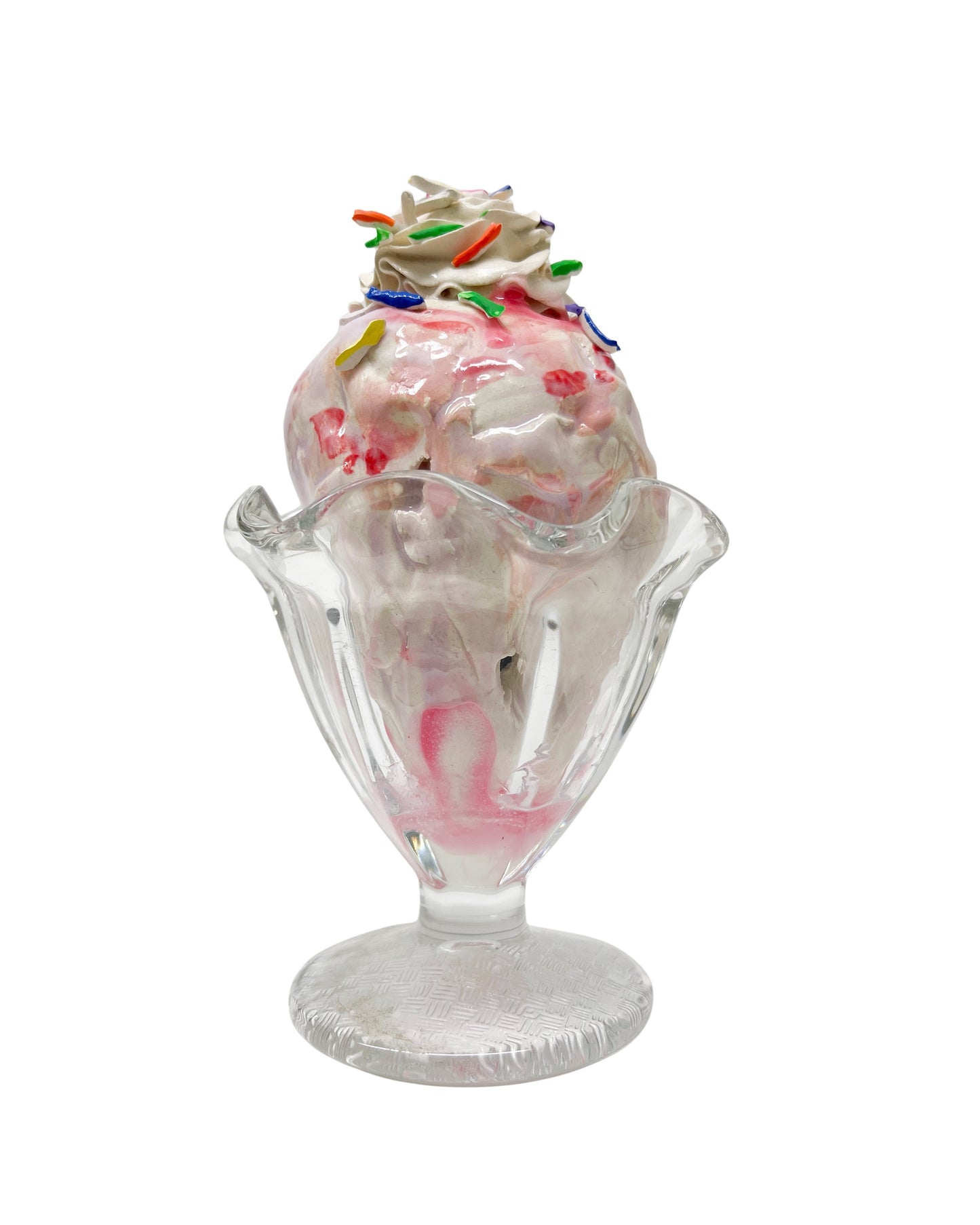 Vanilla Sundae with Strawberry Syrup and Sprinkles 11