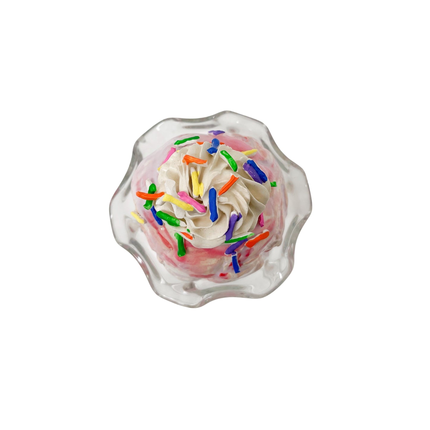 Vanilla Sundae with Strawberry Syrup and Sprinkles 11