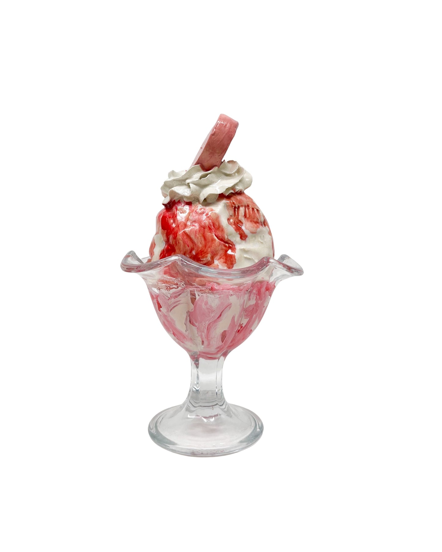 Tall Vanilla Valentine's Day Sundae with Heart 1