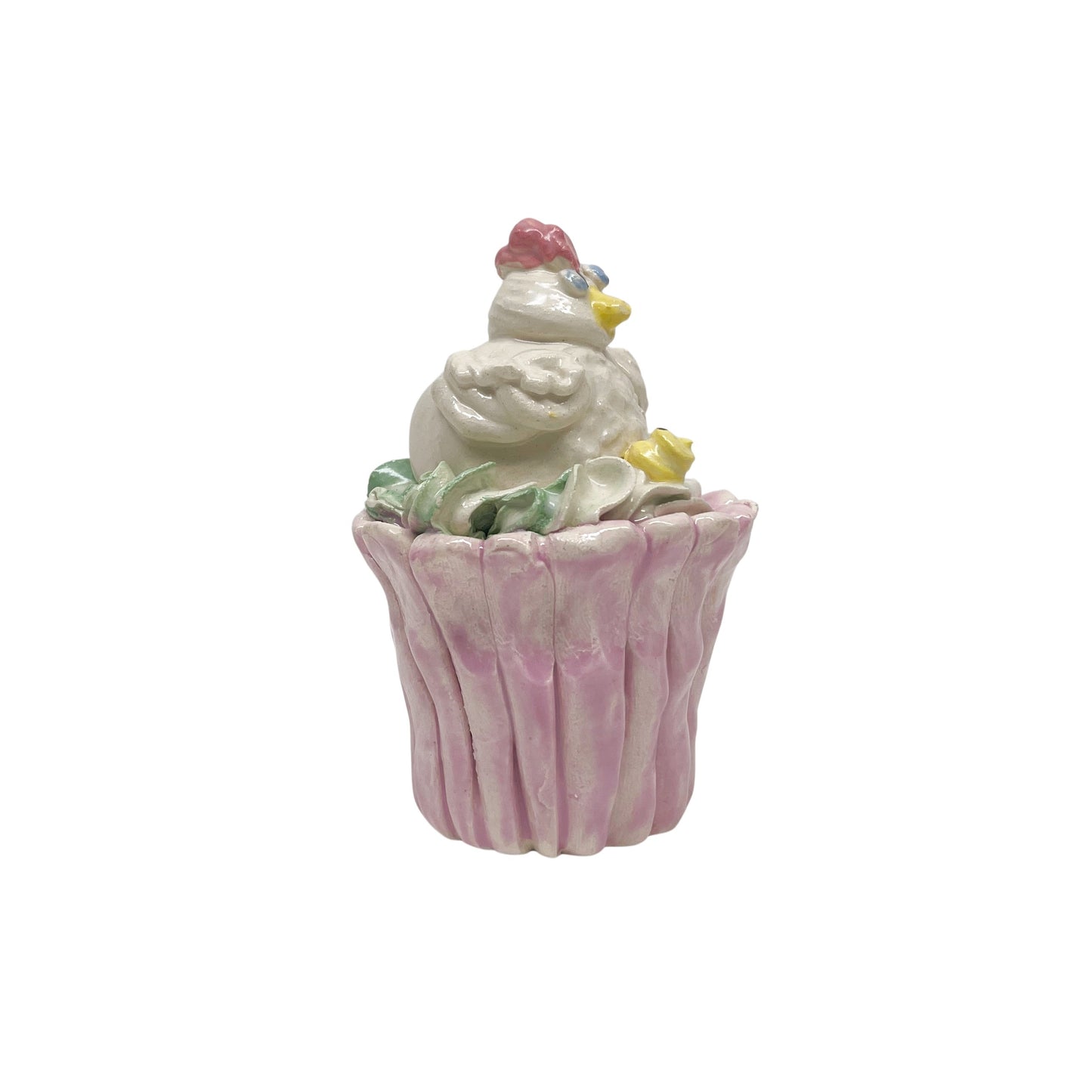 Pink Hen Cupcake