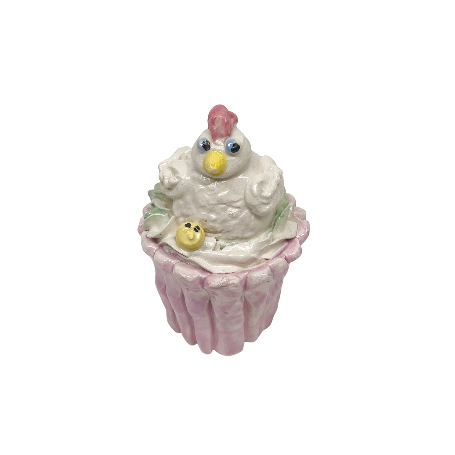 Pink Hen Cupcake