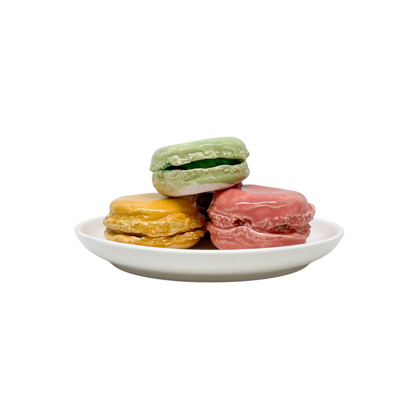 Four Plated Macarons 40