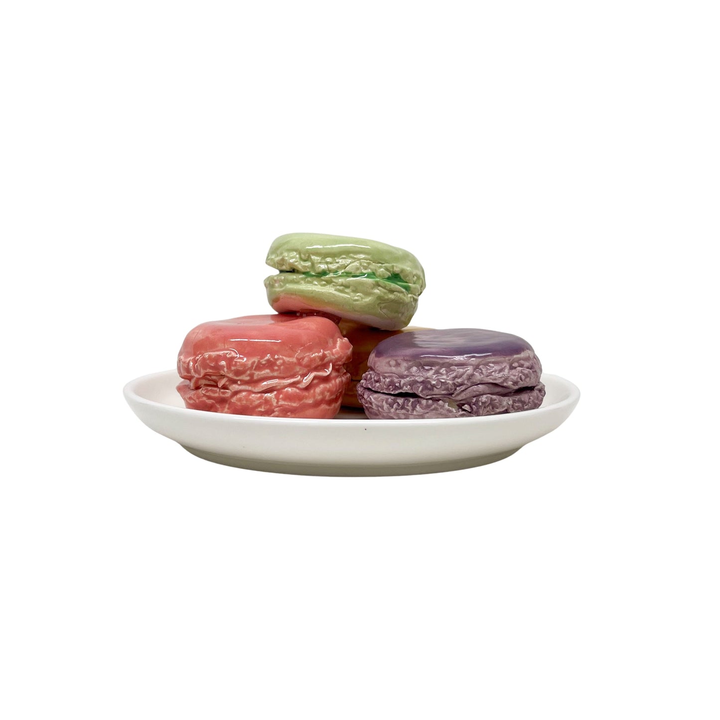Four Plated Macarons 40