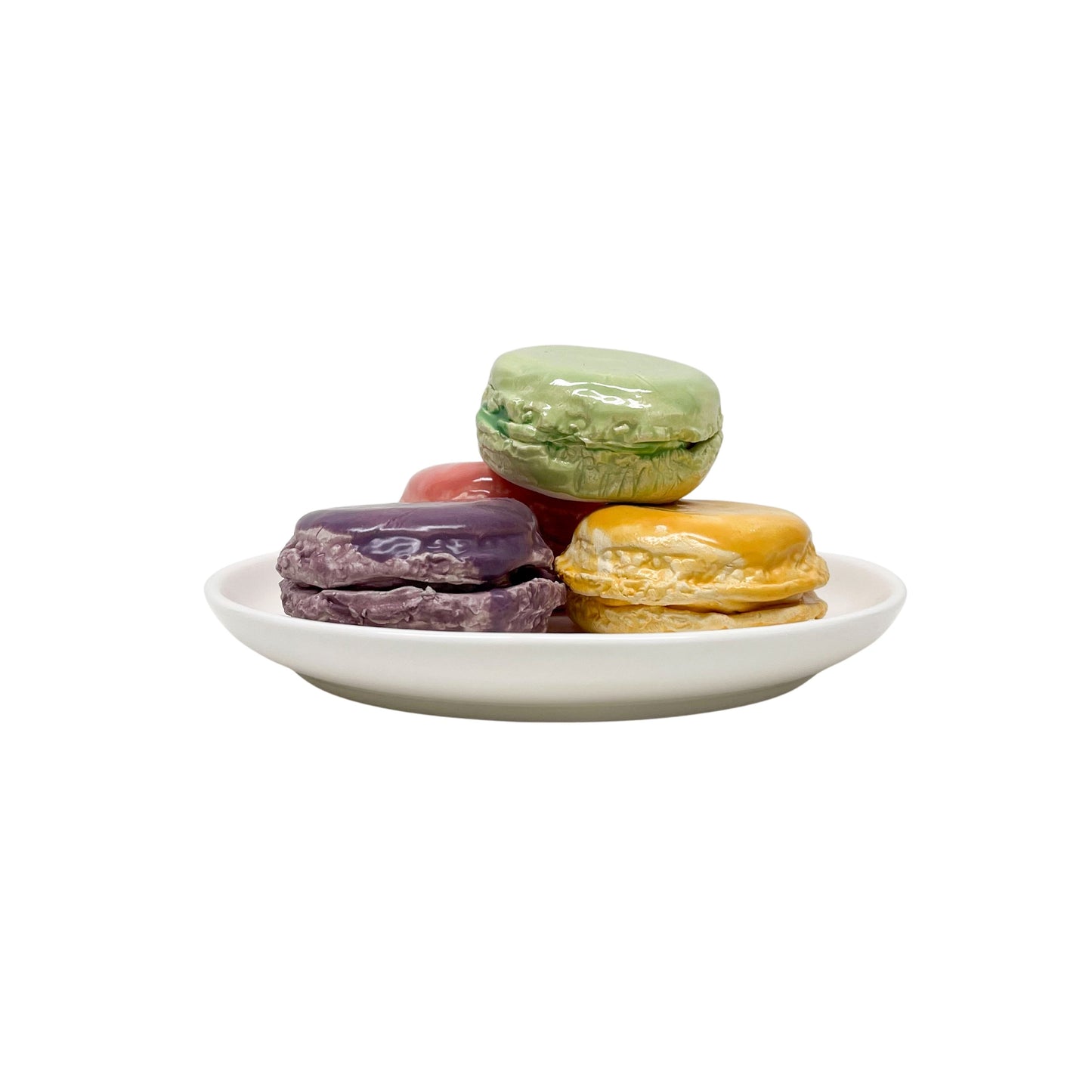 Four Plated Macarons 40