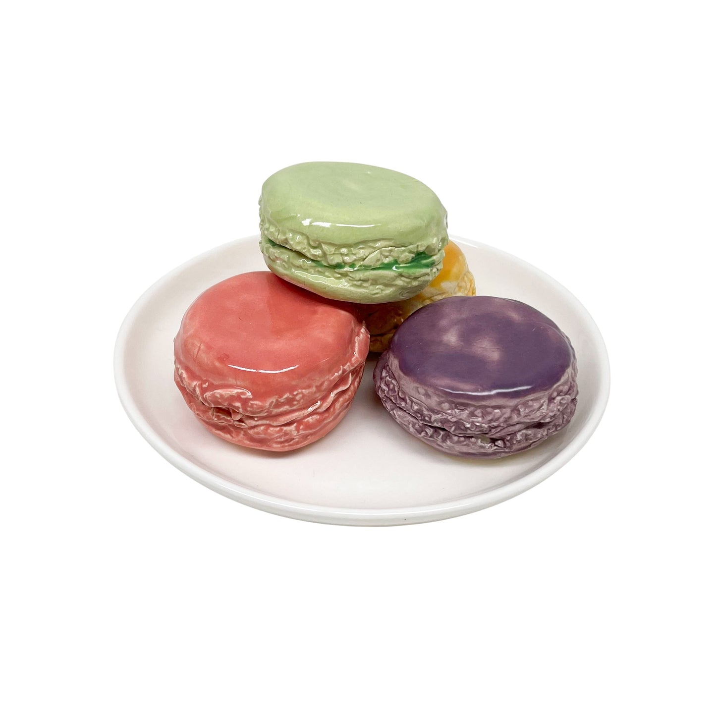 Four Plated Macarons 40