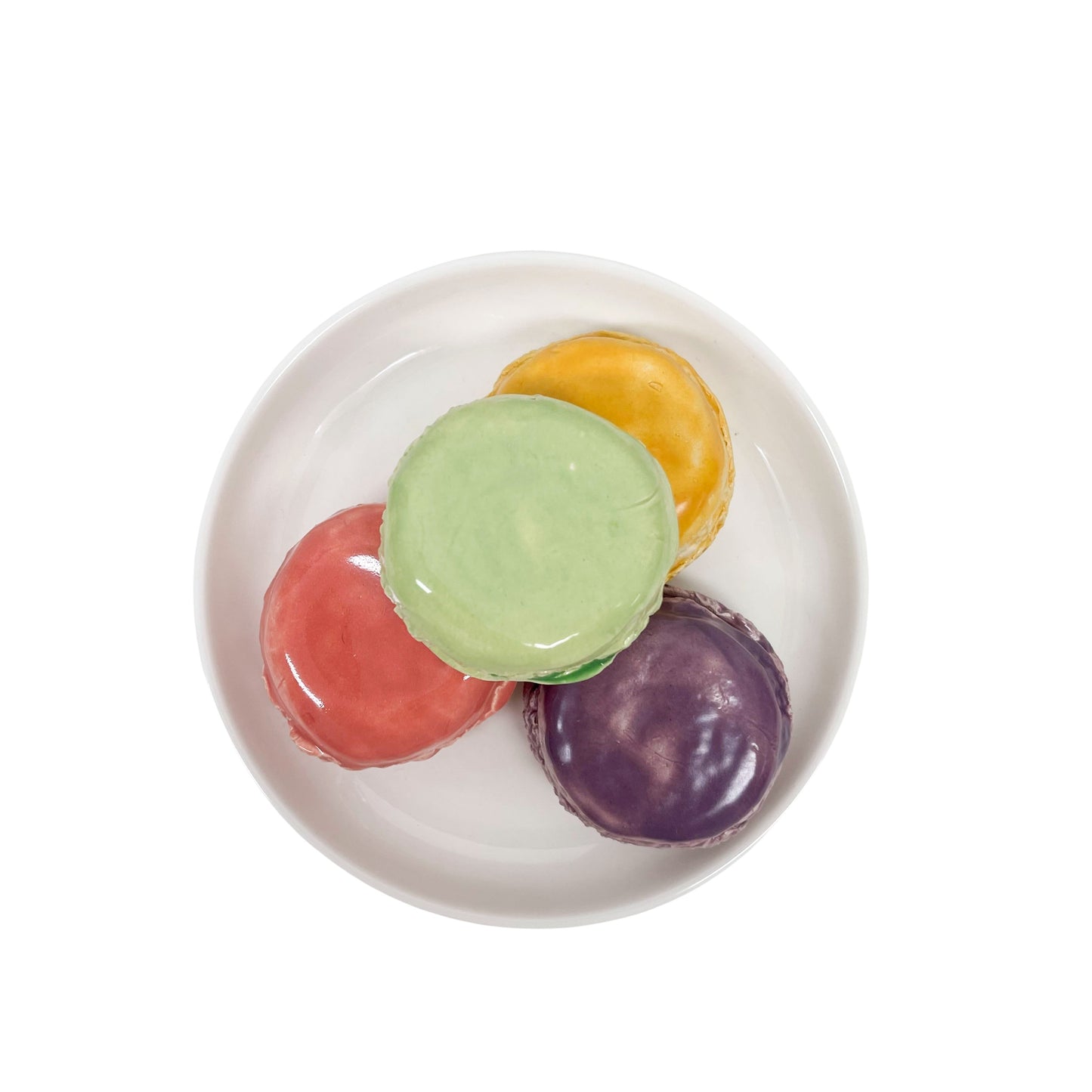 Four Plated Macarons 40