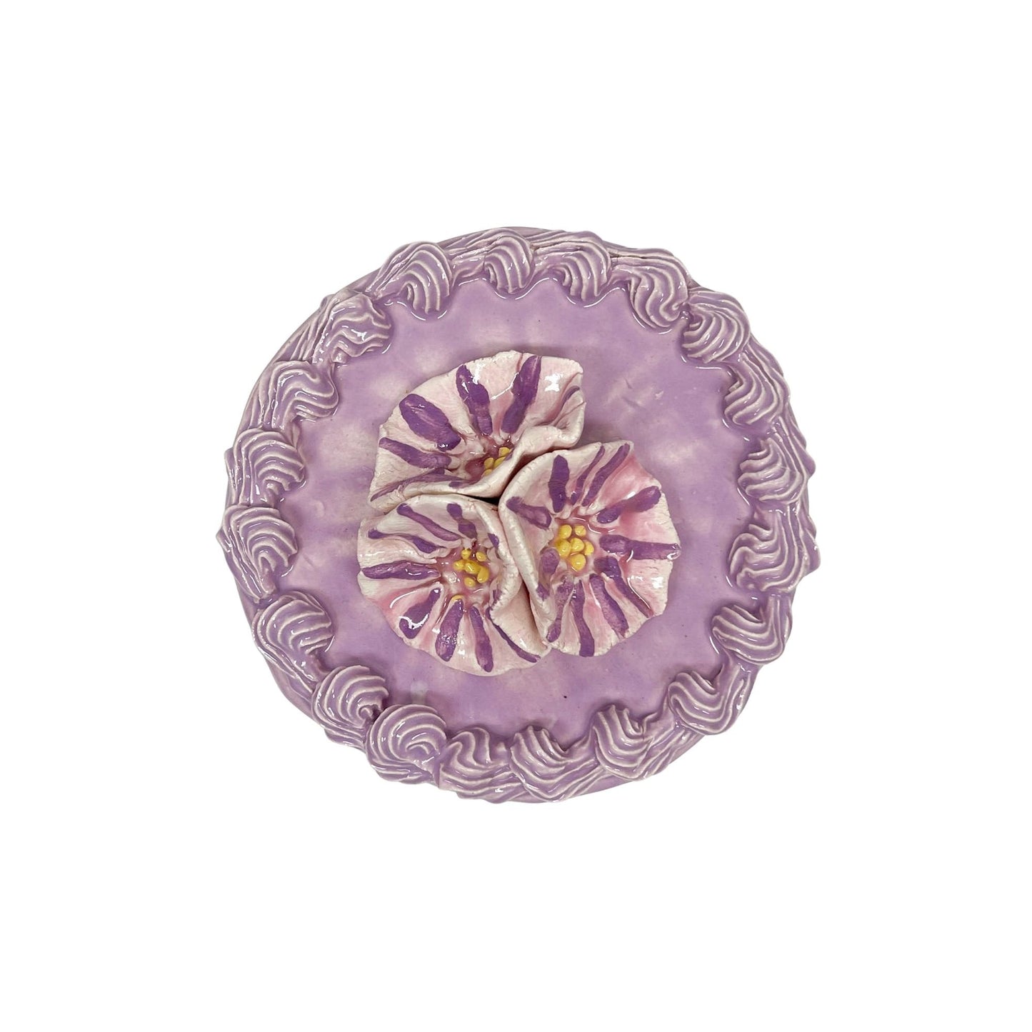 Flower Topped Lavender Cake 6