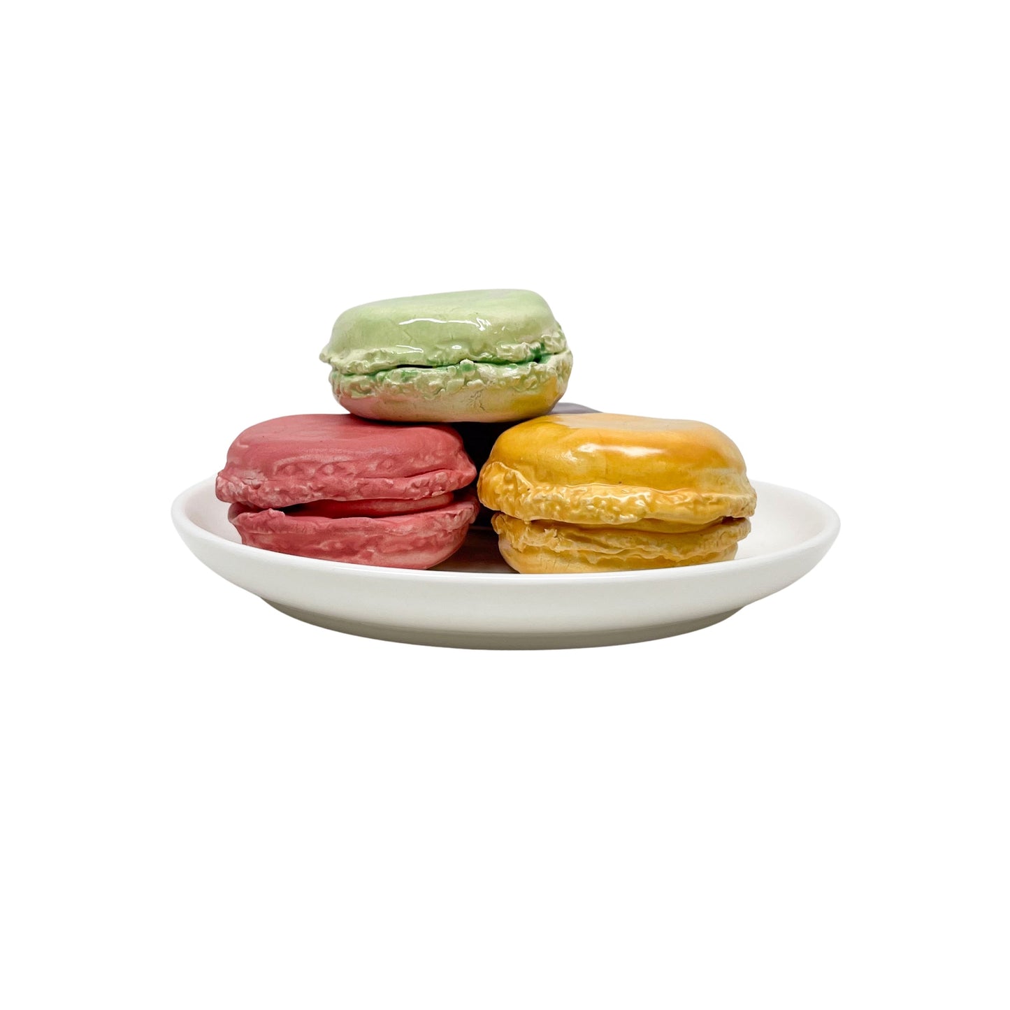 Four Plated Macarons 39