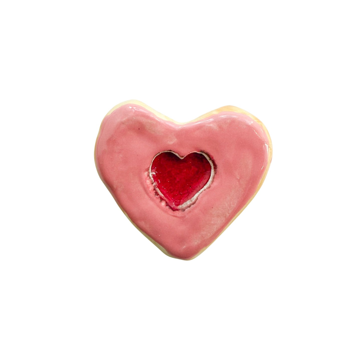 Strawberry Heart Donut