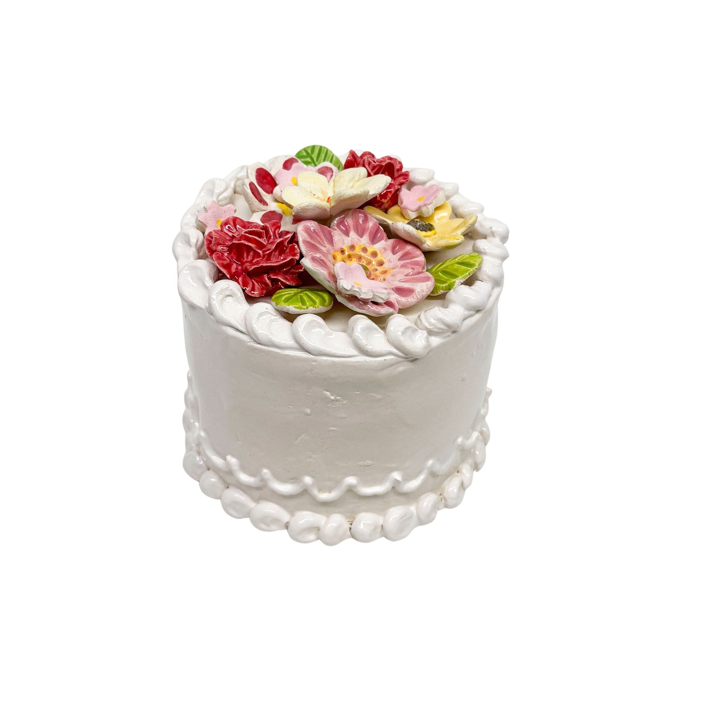 Flower Topped Vanilla Cake 86