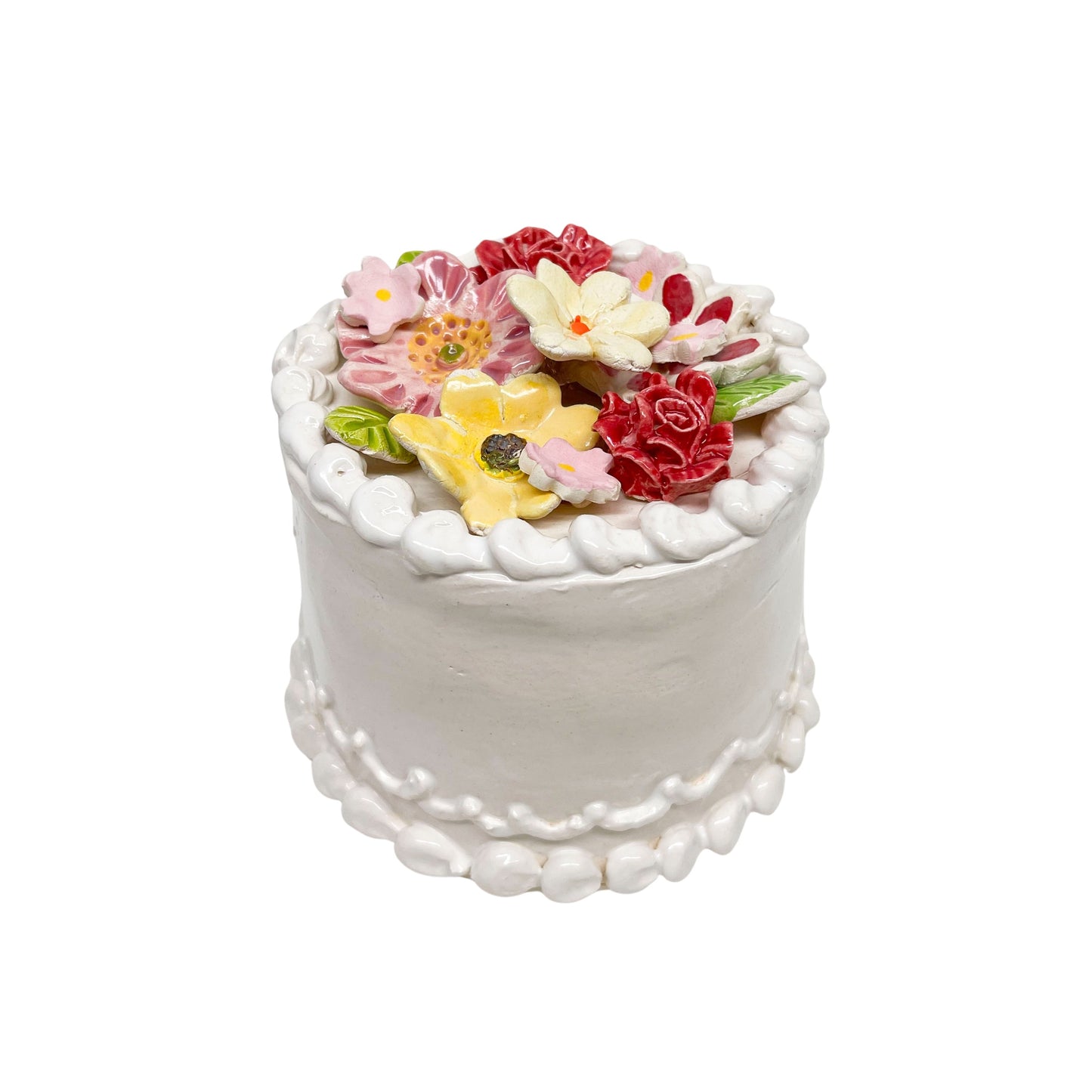 Flower Topped Vanilla Cake 86