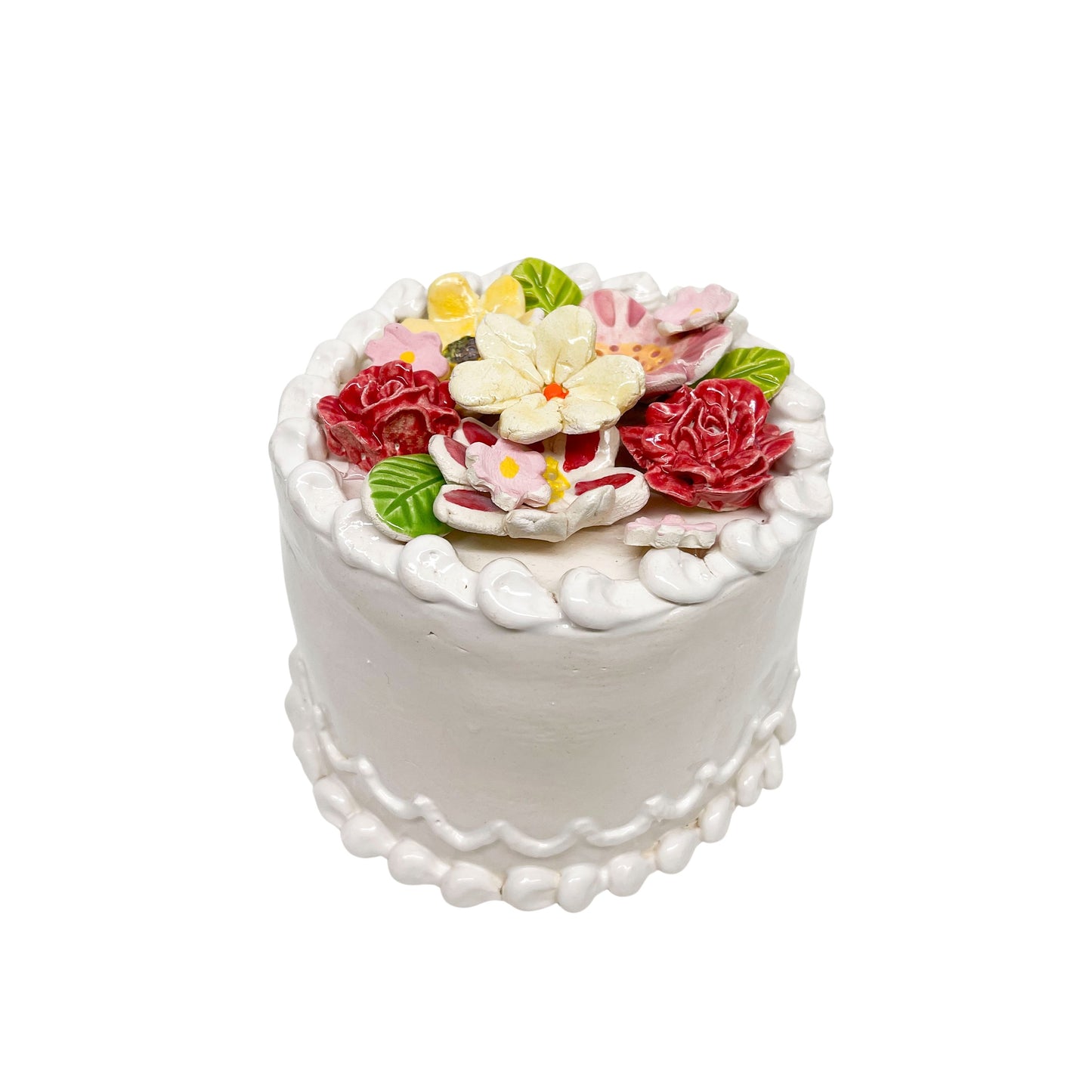 Flower Topped Vanilla Cake 86
