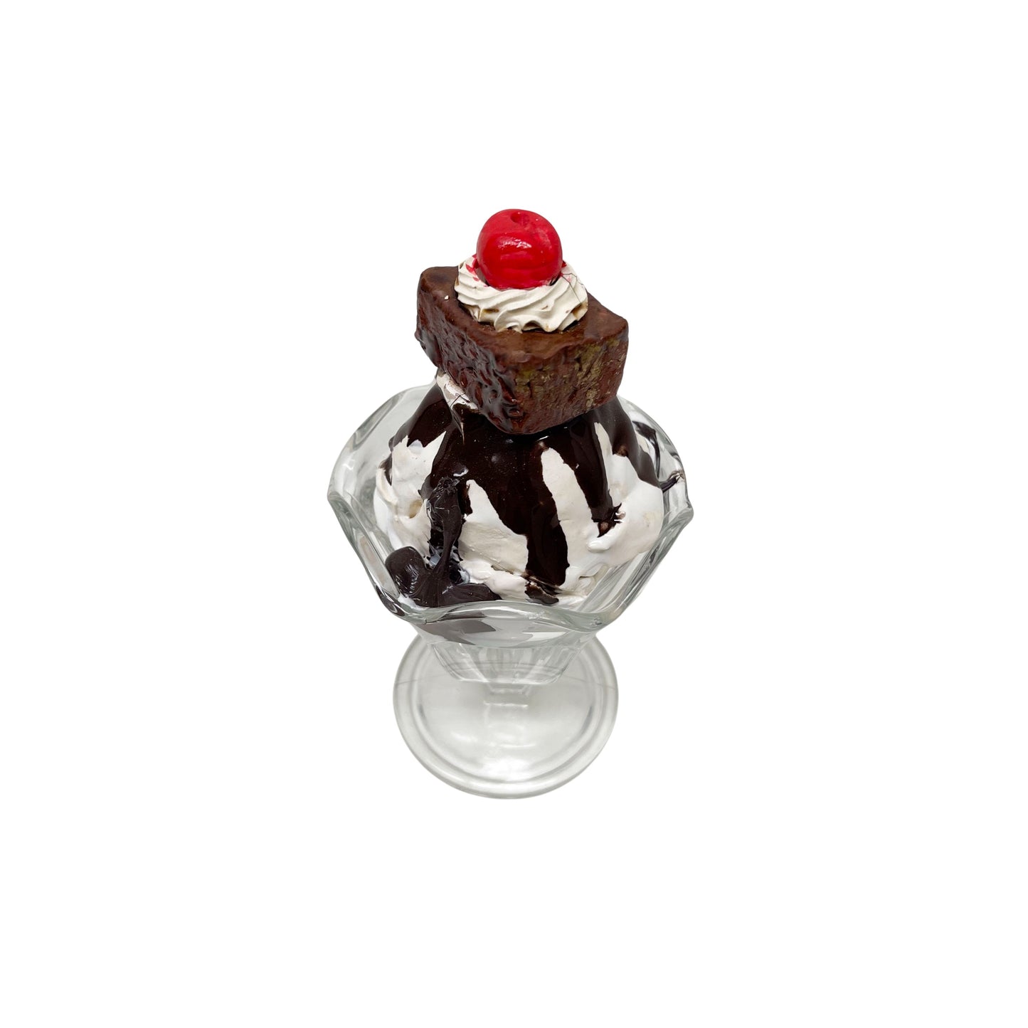 Single Scoop Vanilla Sundae with Brownie 2