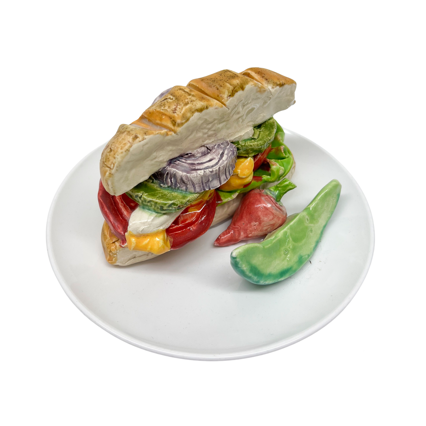Veggie Sandwich With Garnish 35