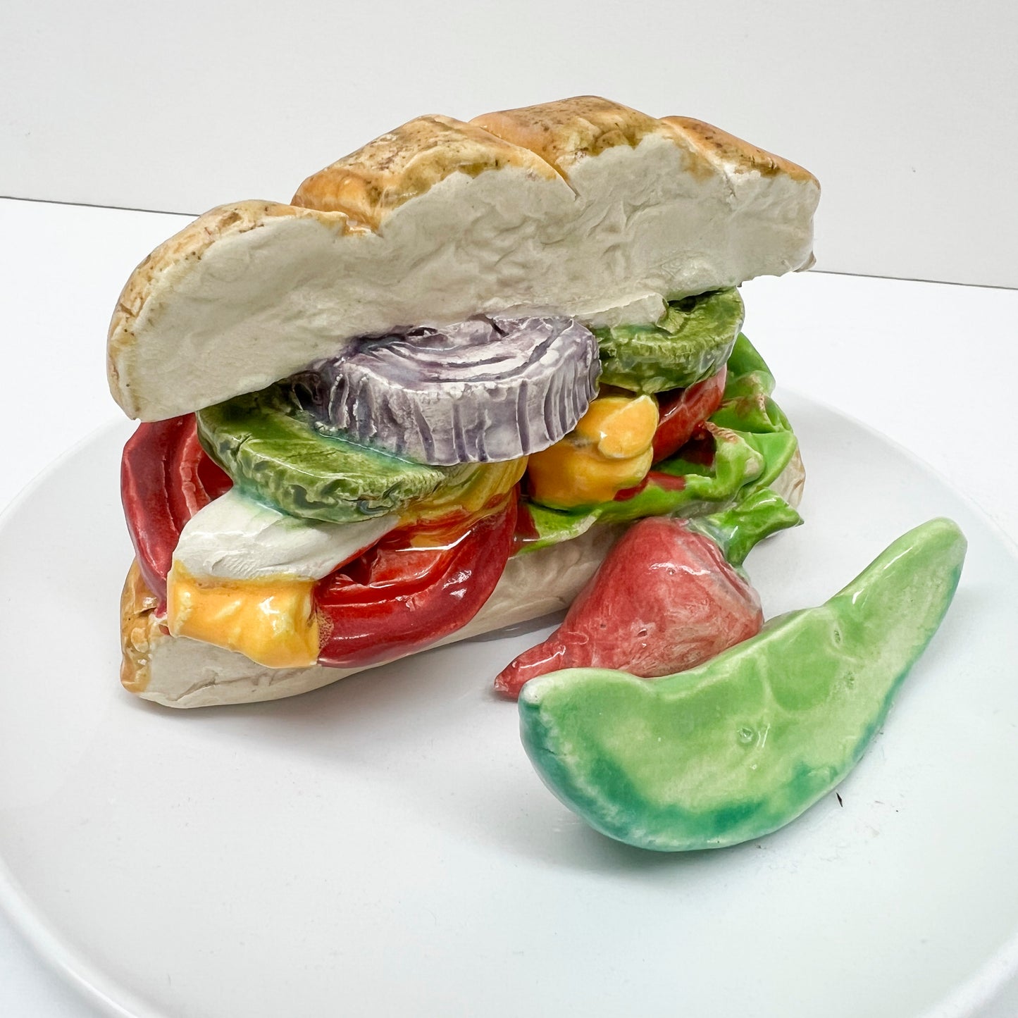 Veggie Sandwich With Garnish 35