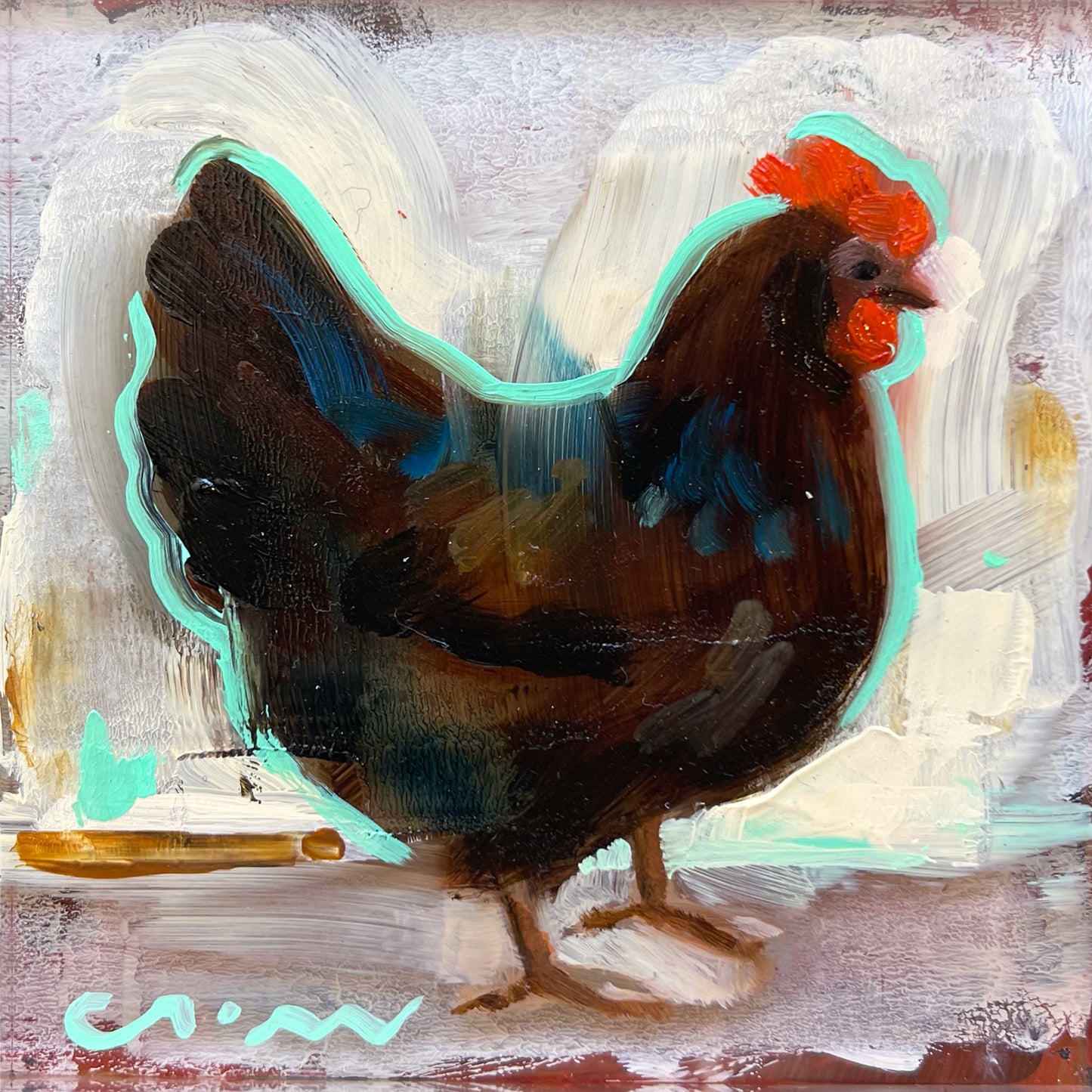 Little Hen On Cream