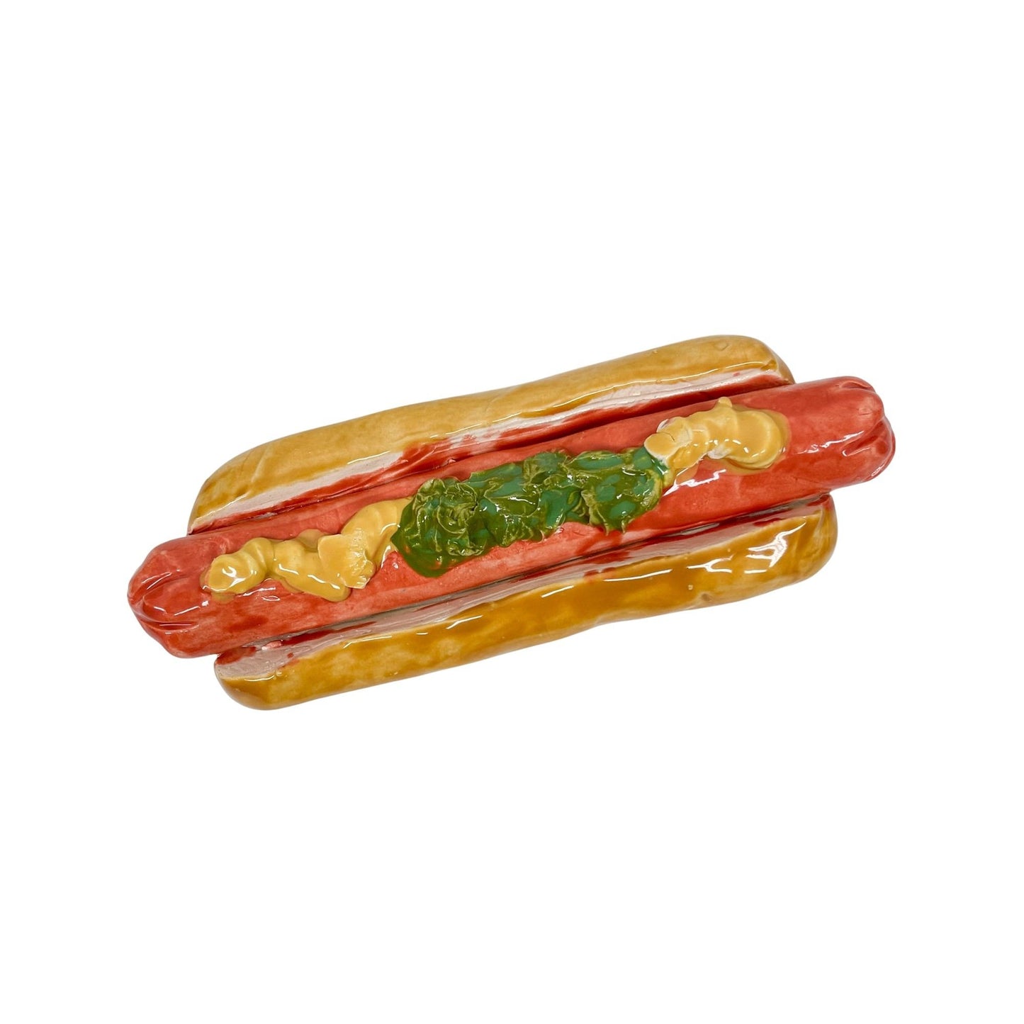 Hot Dog With Mustard And Relish 6