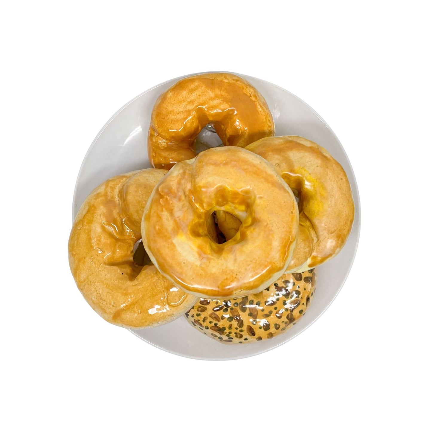 Five Plated Bagels 4