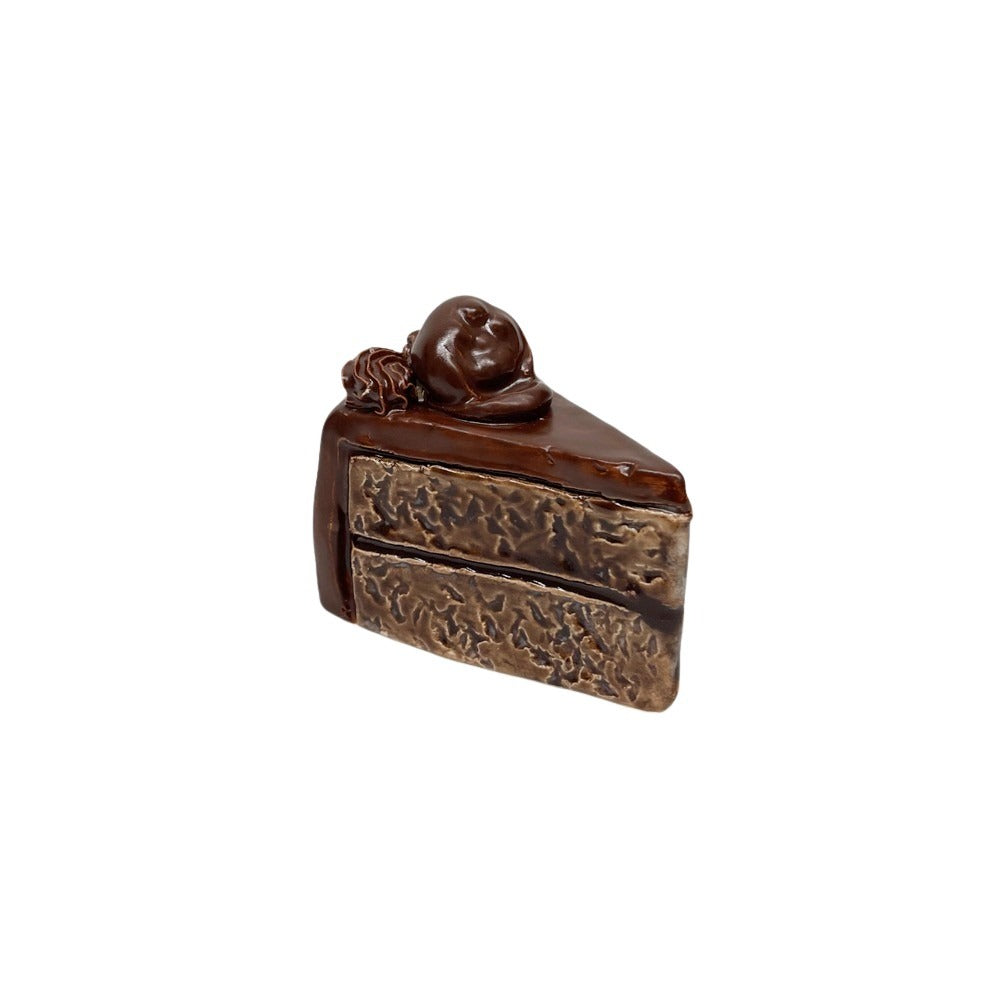 Chocolate Medallion Cake Slice