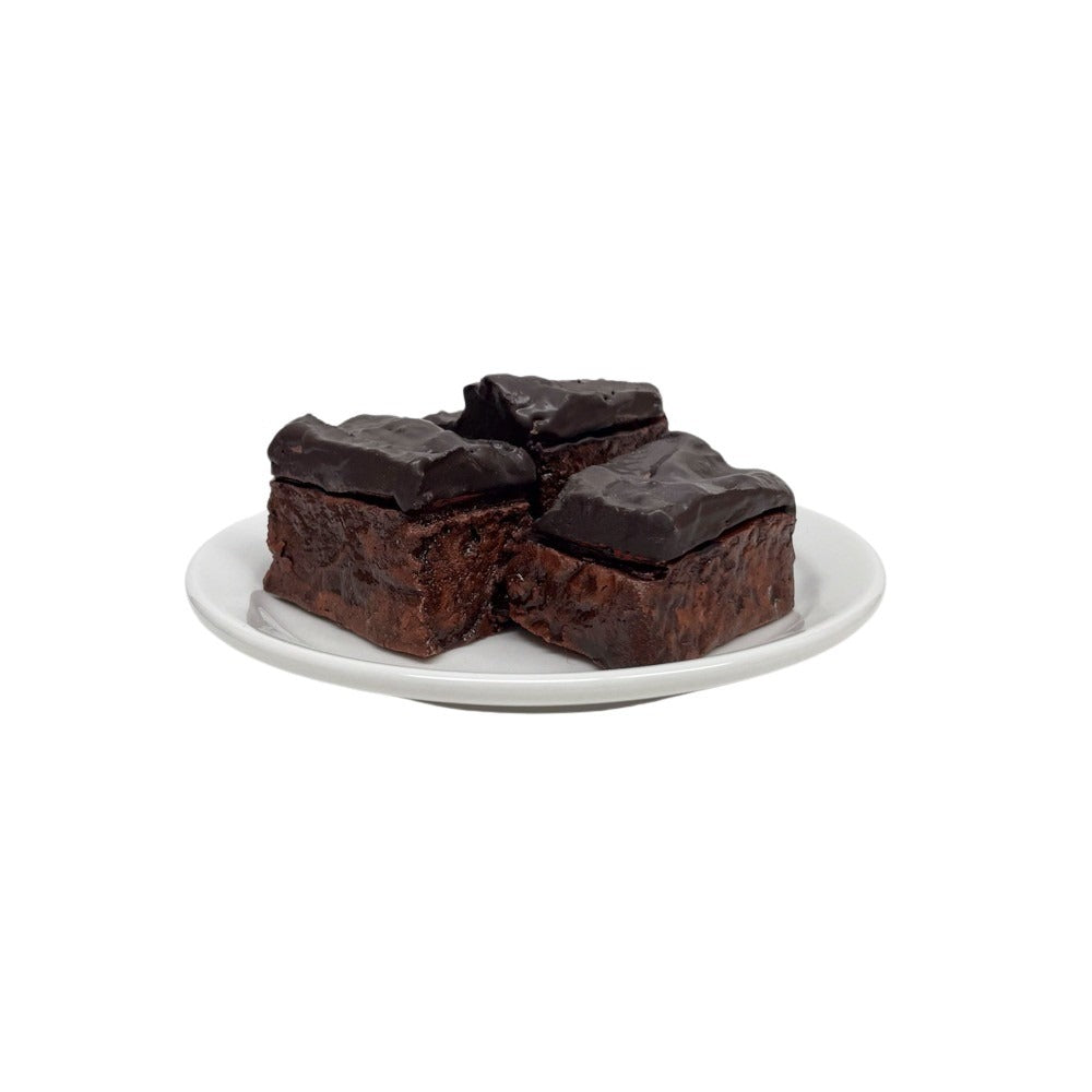 Three Plated Plain Brownies 6
