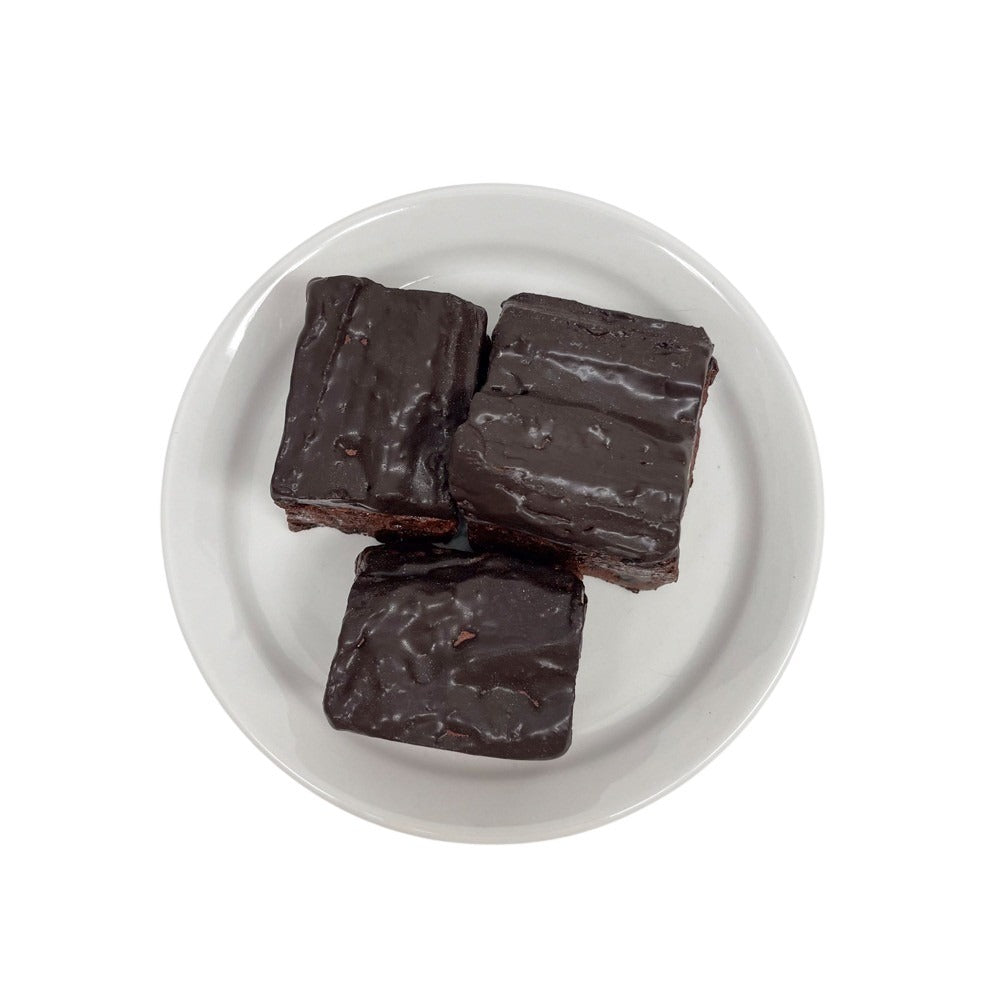 Three Plated Plain Brownies 6