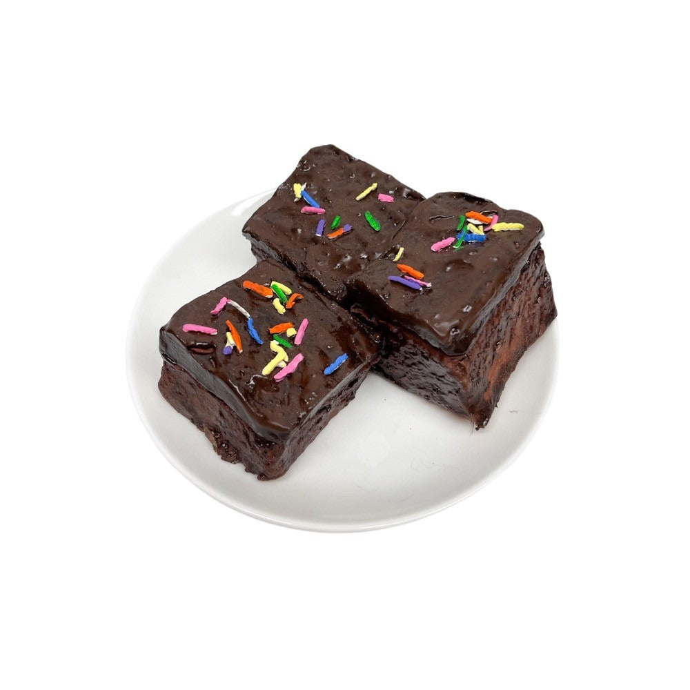 Three Plated Sprinkle Brownies 14