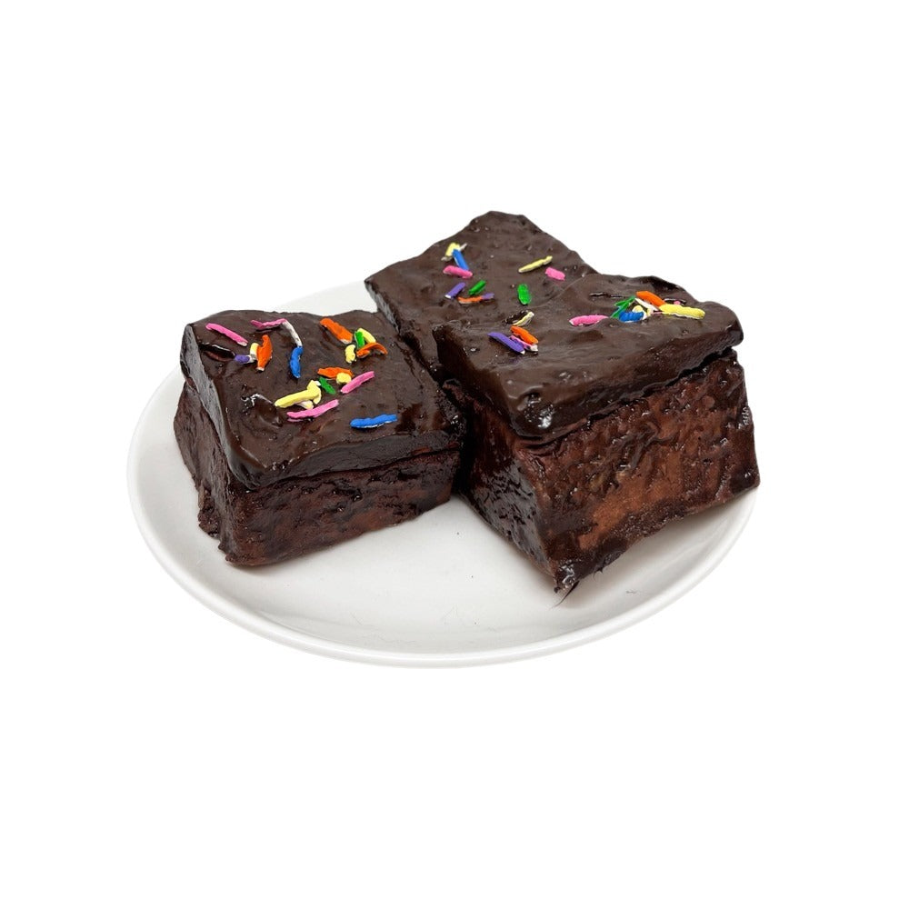 Three Plated Sprinkle Brownies 14