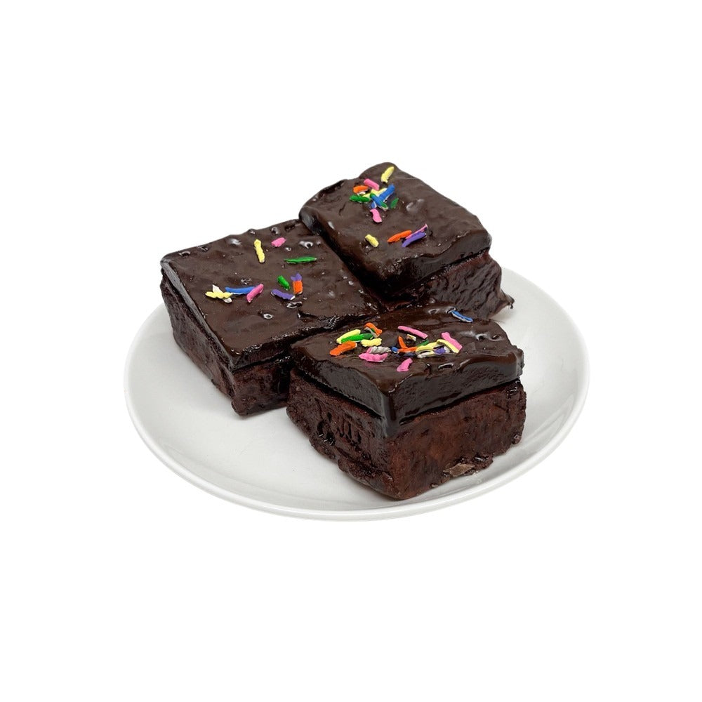 Three Plated Sprinkle Brownies 14