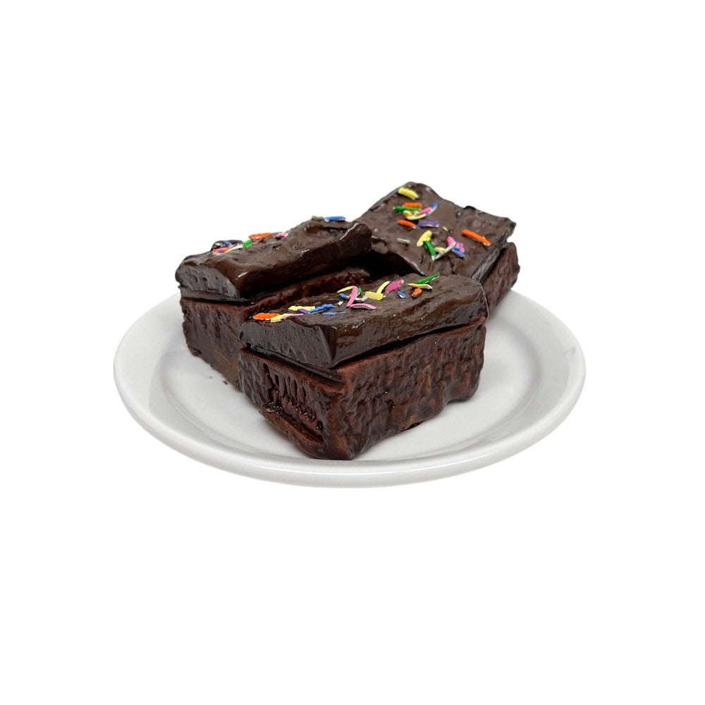 Three Plated Sprinkle Brownies 15
