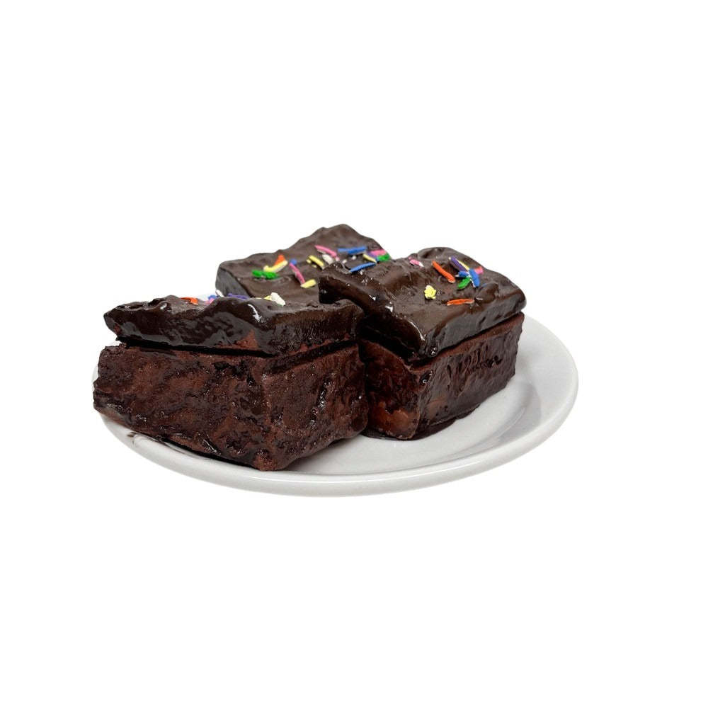 Three Plated Sprinkle Brownies 15