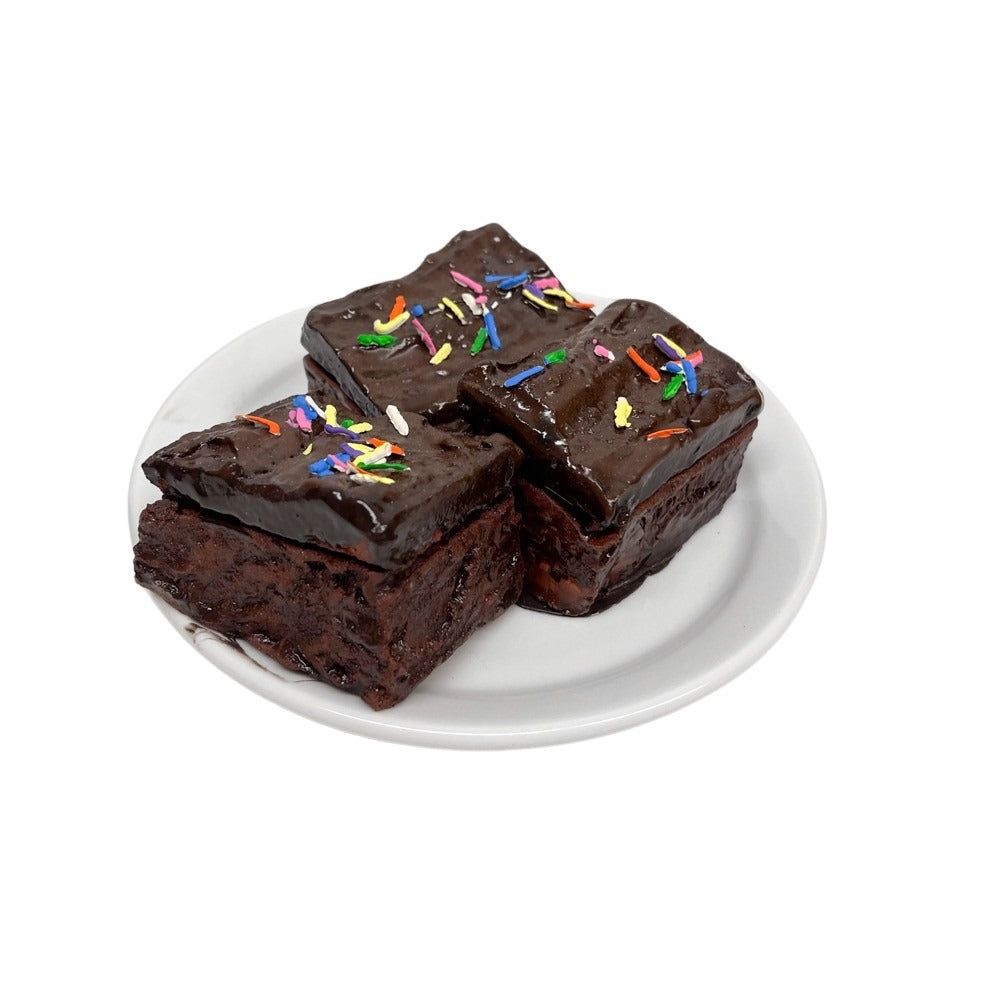 Three Plated Sprinkle Brownies 15
