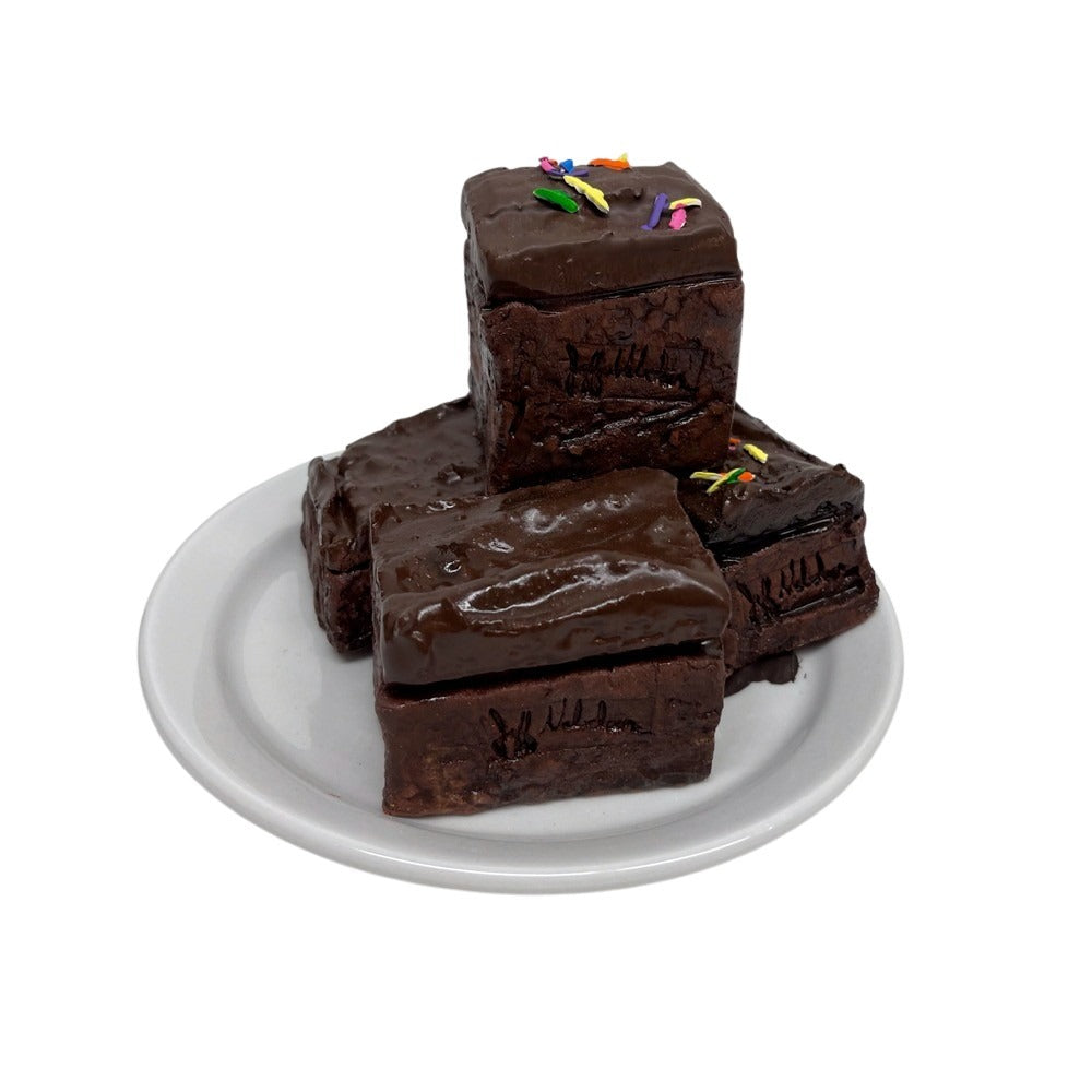 Four Plated Mixed Brownies 1