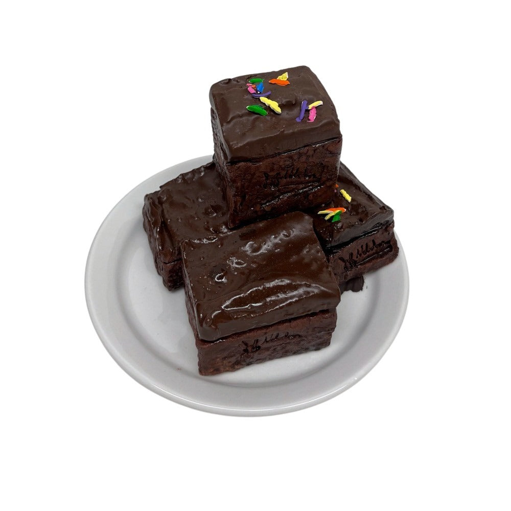 Four Plated Mixed Brownies 1